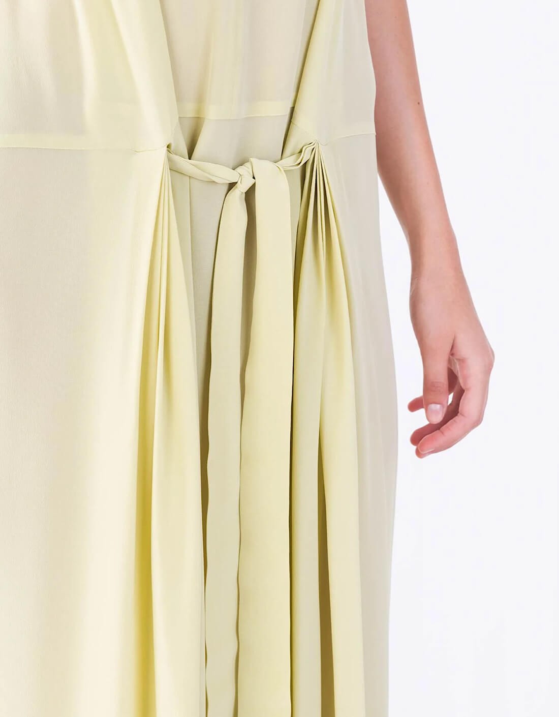 Robe nœud citron vert