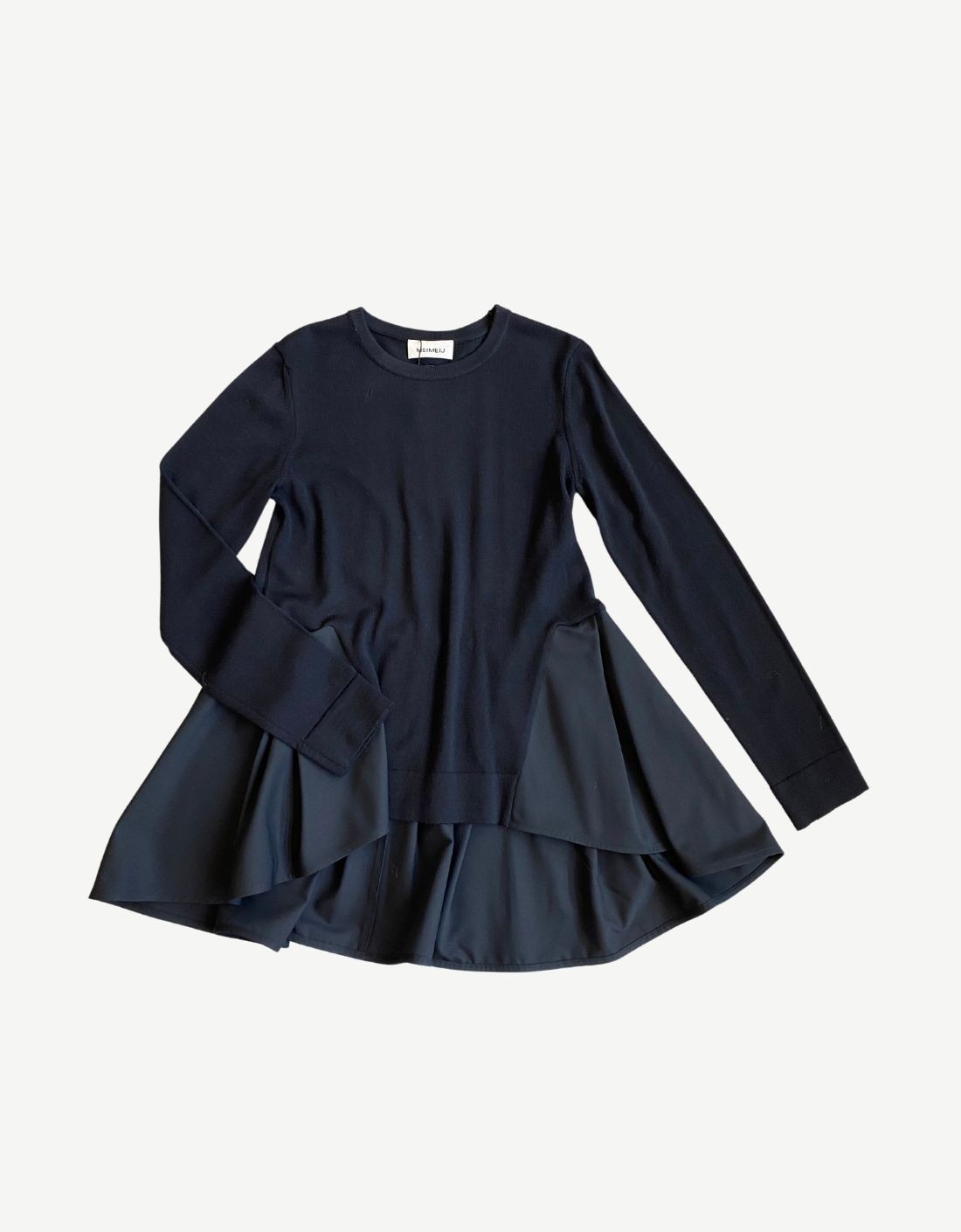 Blouse en laine tricotée deux pièces