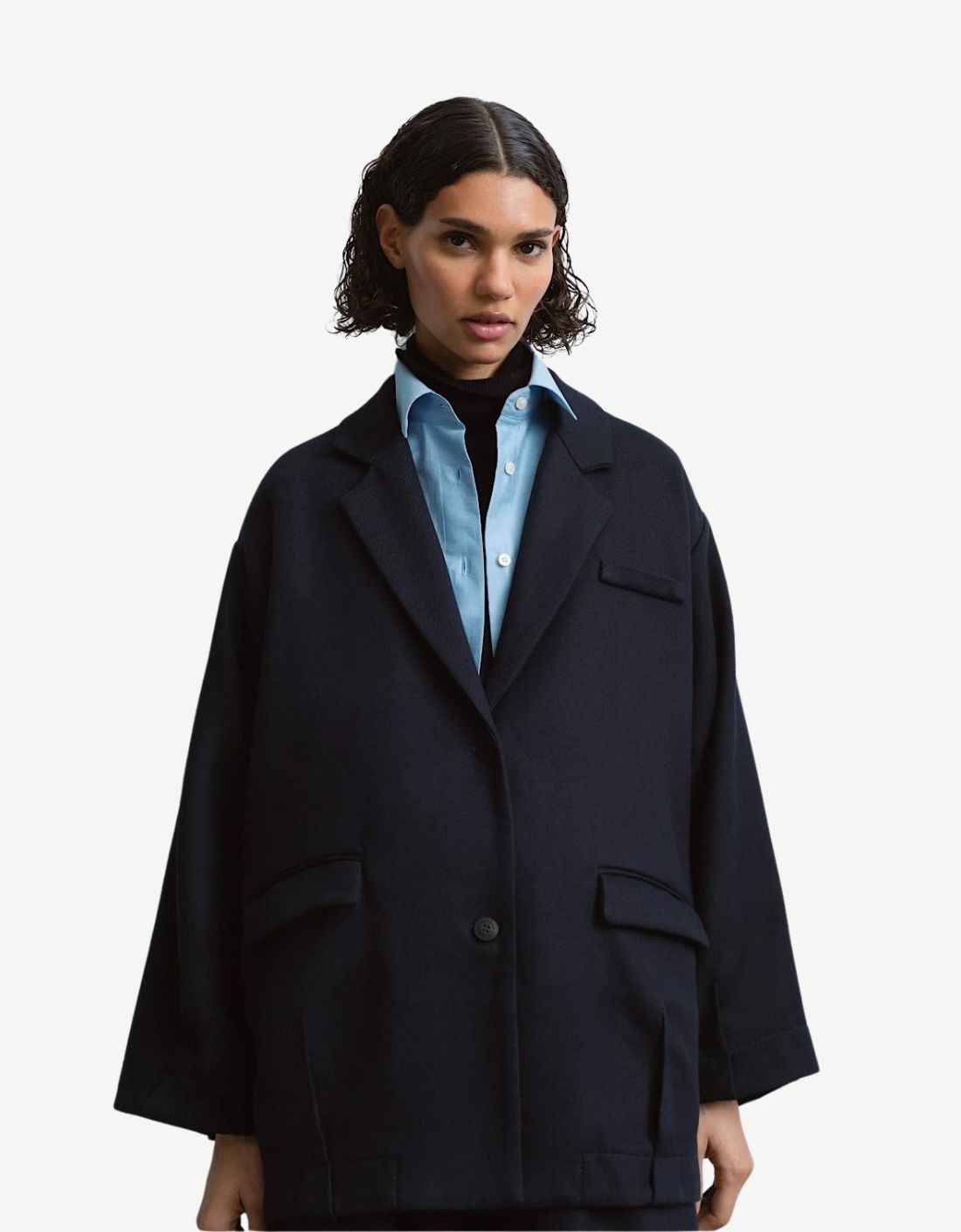 Chaqueta Navy "Wool"