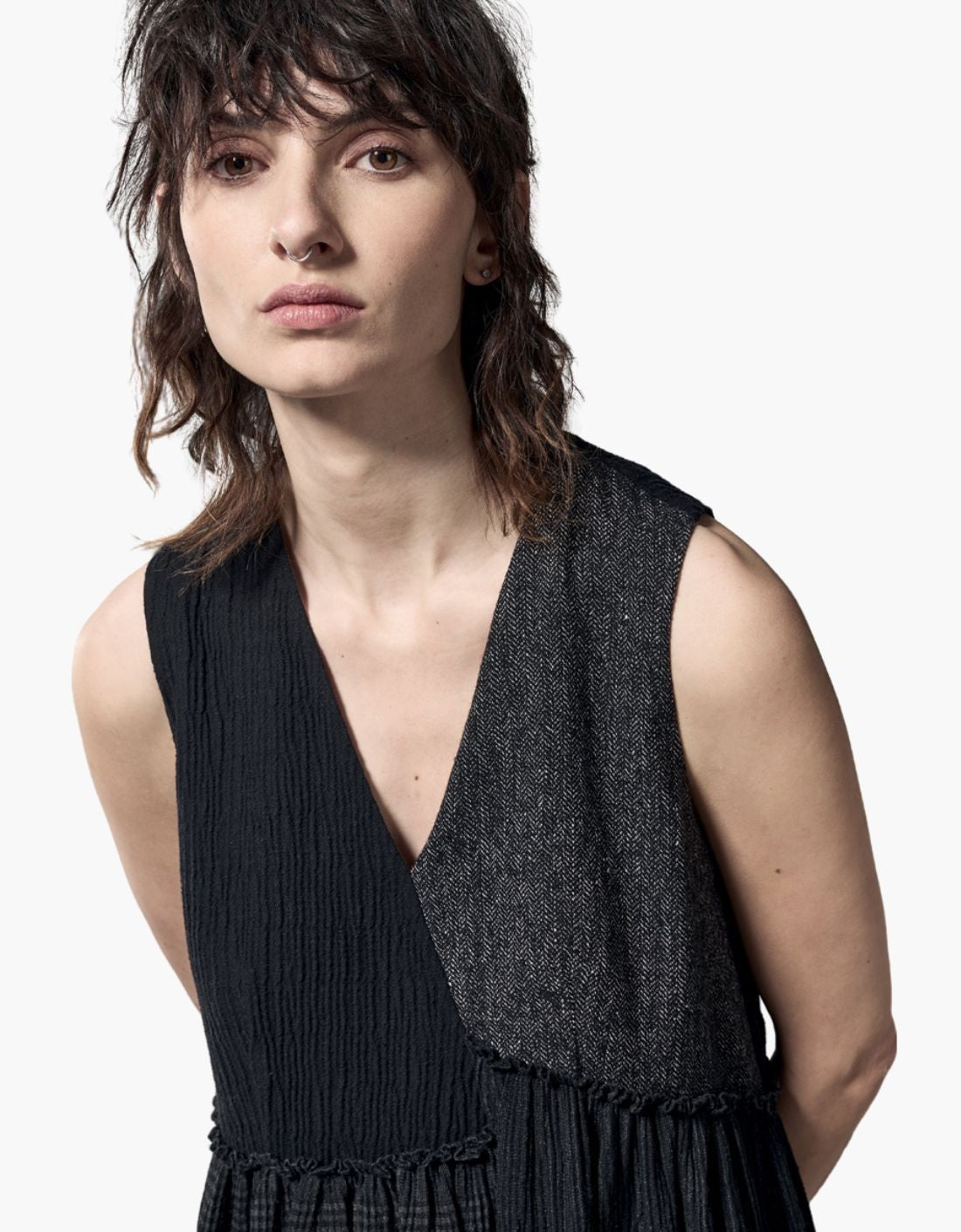 robe bustier asymétrique