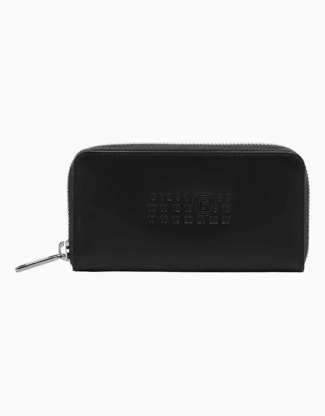 Cartera zip puntadas cuero