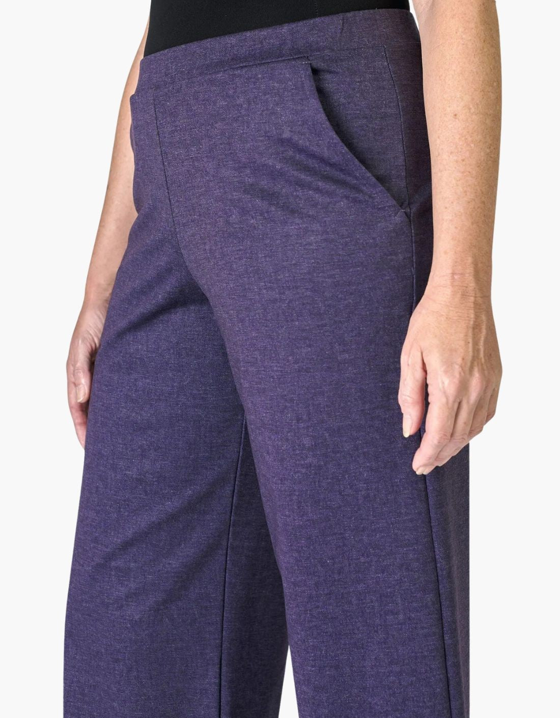 Pantalon Capri « Aubergine »