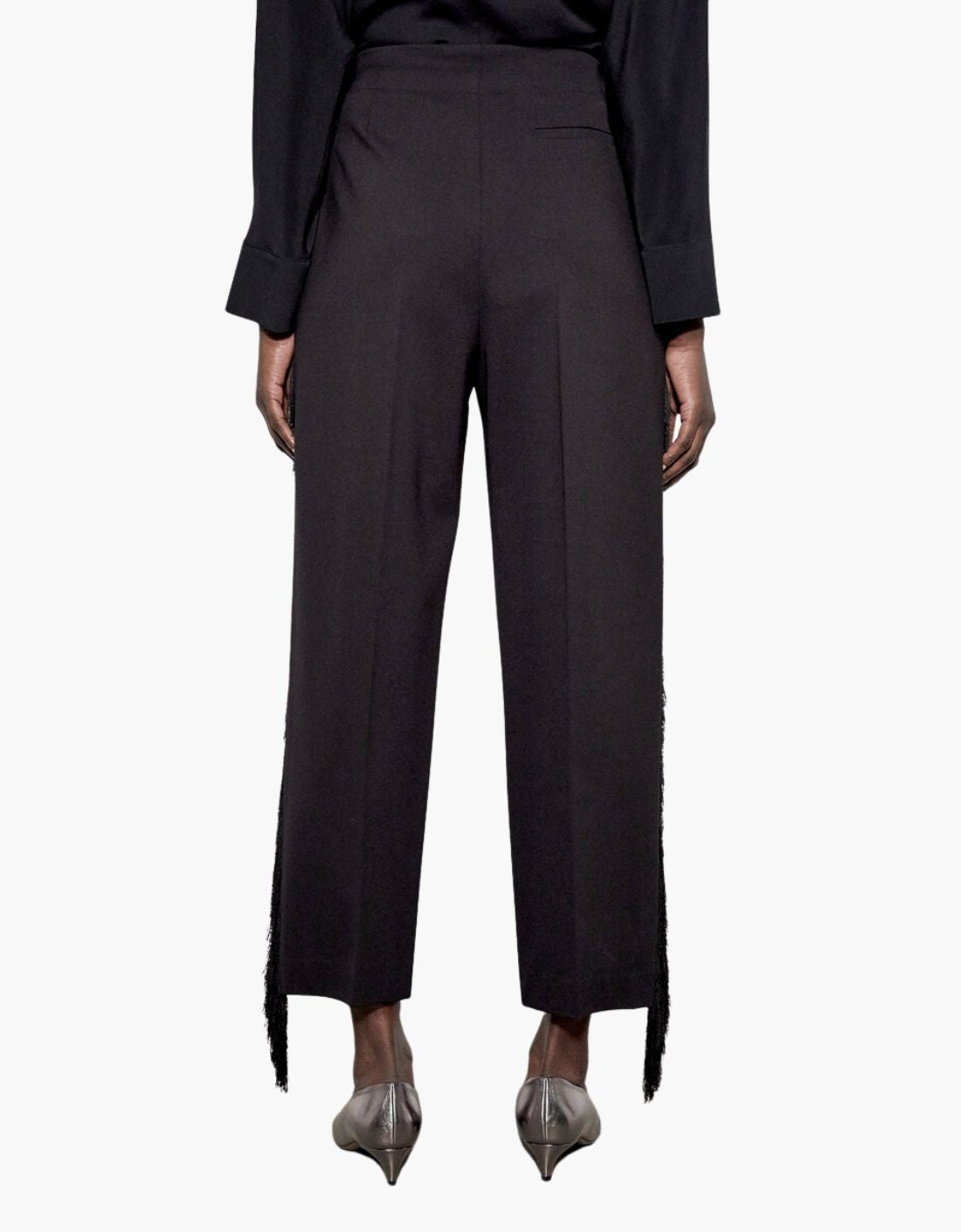 Pantalon pinzas con flecos - M4IA45