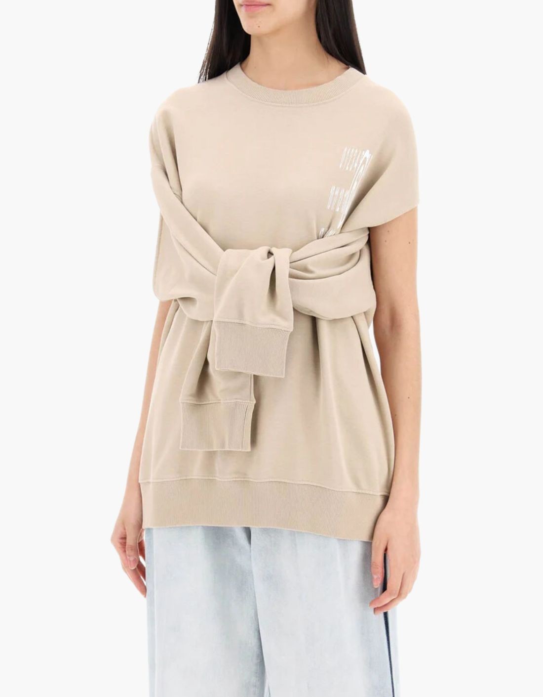 Sweat-shirt beige MM6