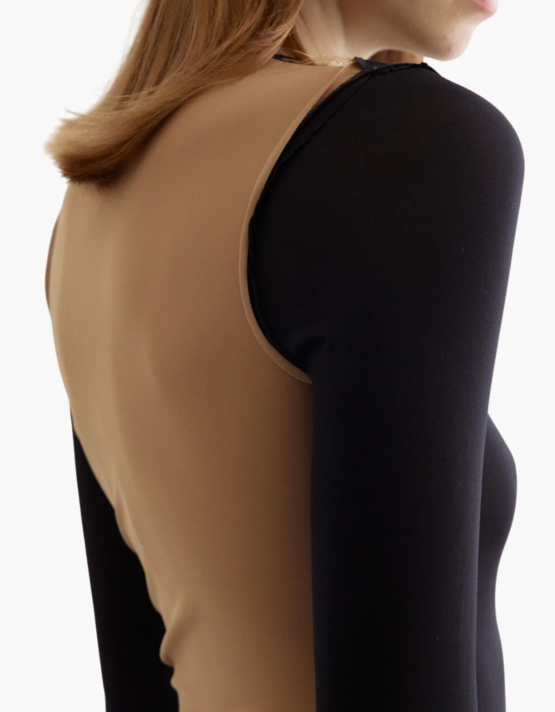 Haut bicolore à manches longues MM6