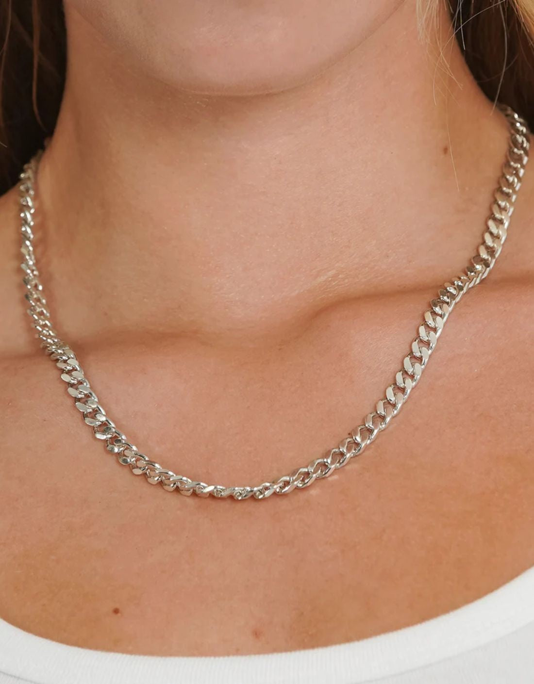 Collar "Cuban Chain" - Silver