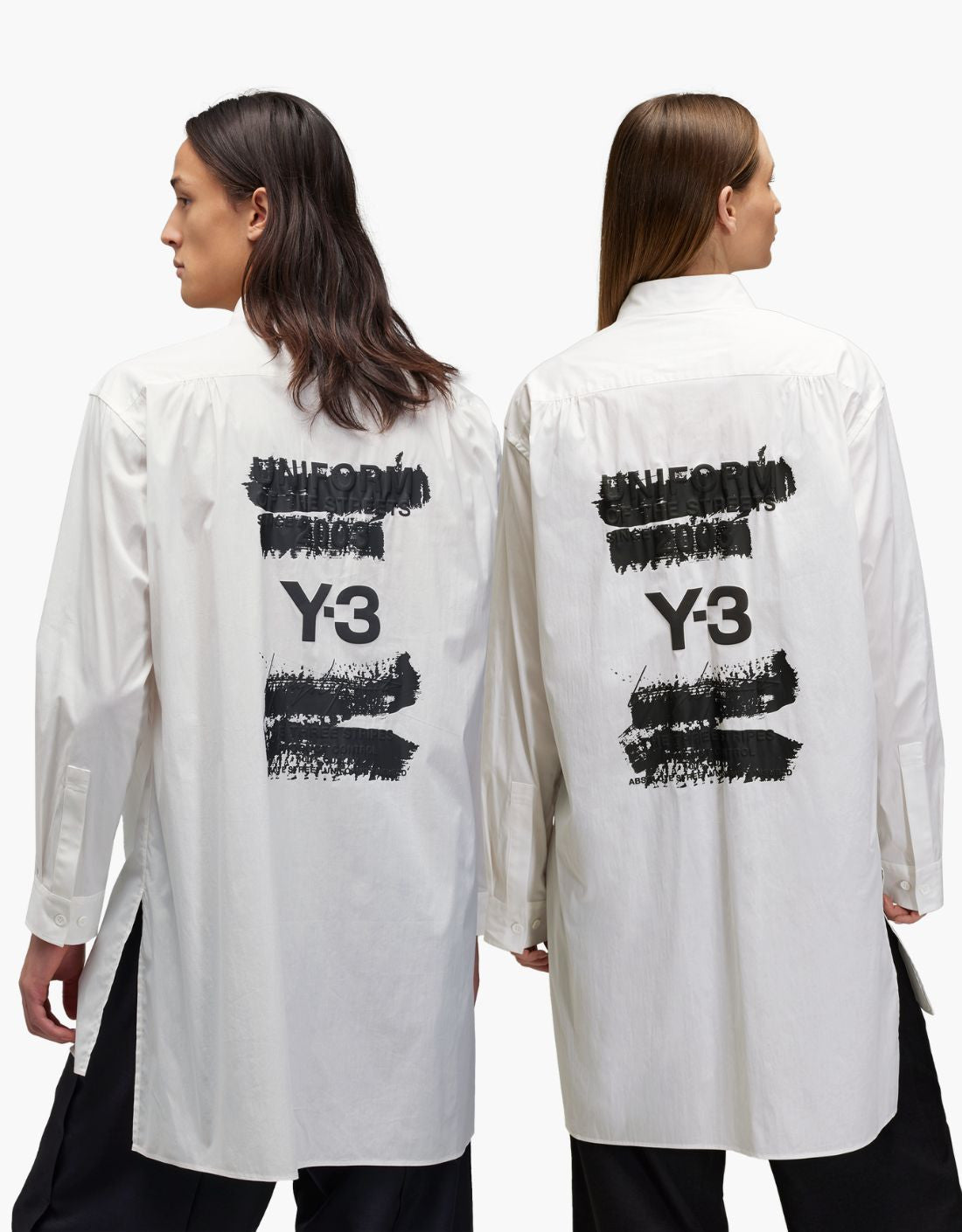 Camisa back print "Crossed" Y-3 White