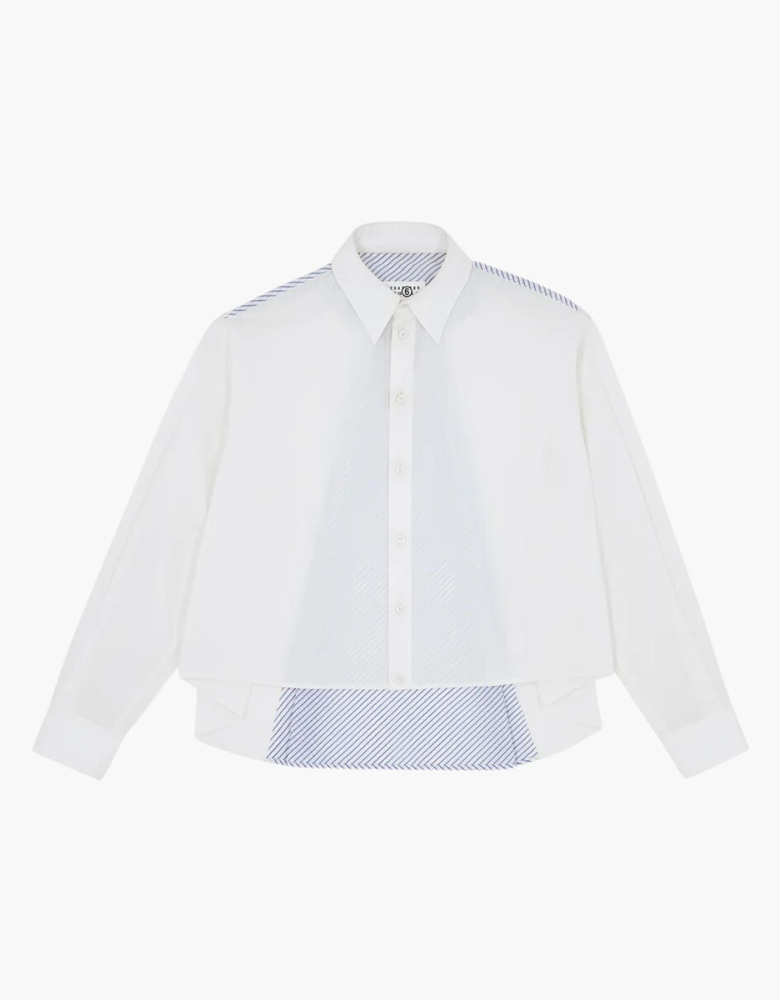 Chemise en popeline bicolore MM6