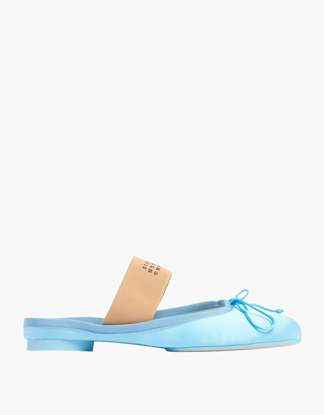 Bailarina Anatomic Mule satén - MM6 AZUL