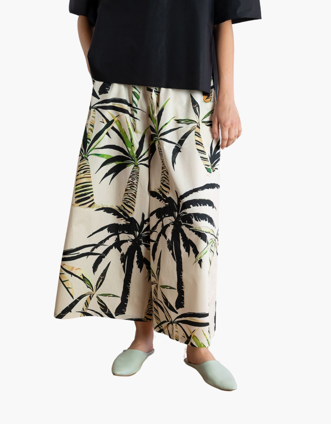 Pantalon fluido "Palmeras"