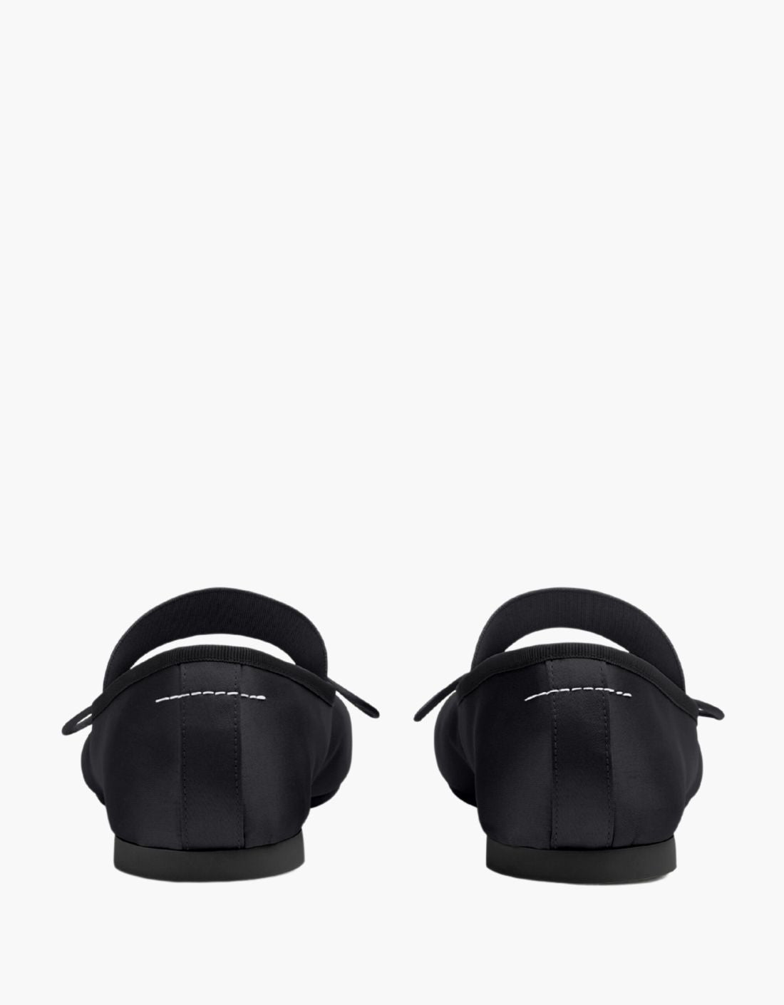 Anatomic Satin Ballerina - MM6 BLACK