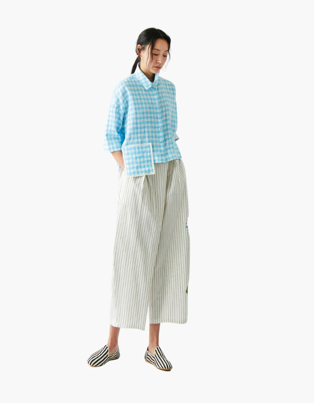"Sia" double pleat trousers