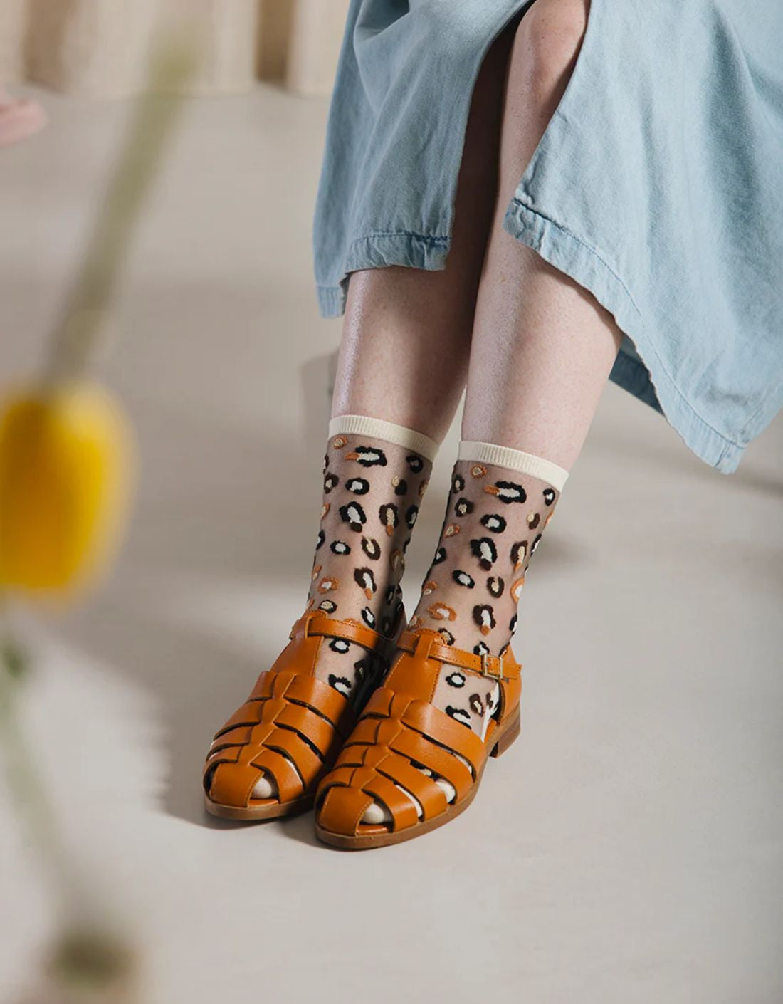 "Horseshoe Bend" Socks - Gold