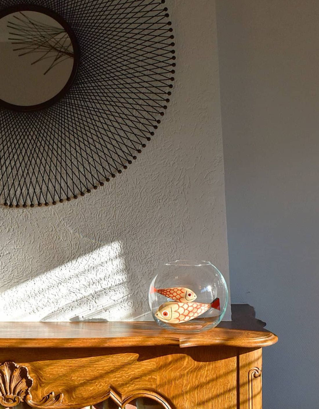 Wooden Dolls "Mother Fish & Child"