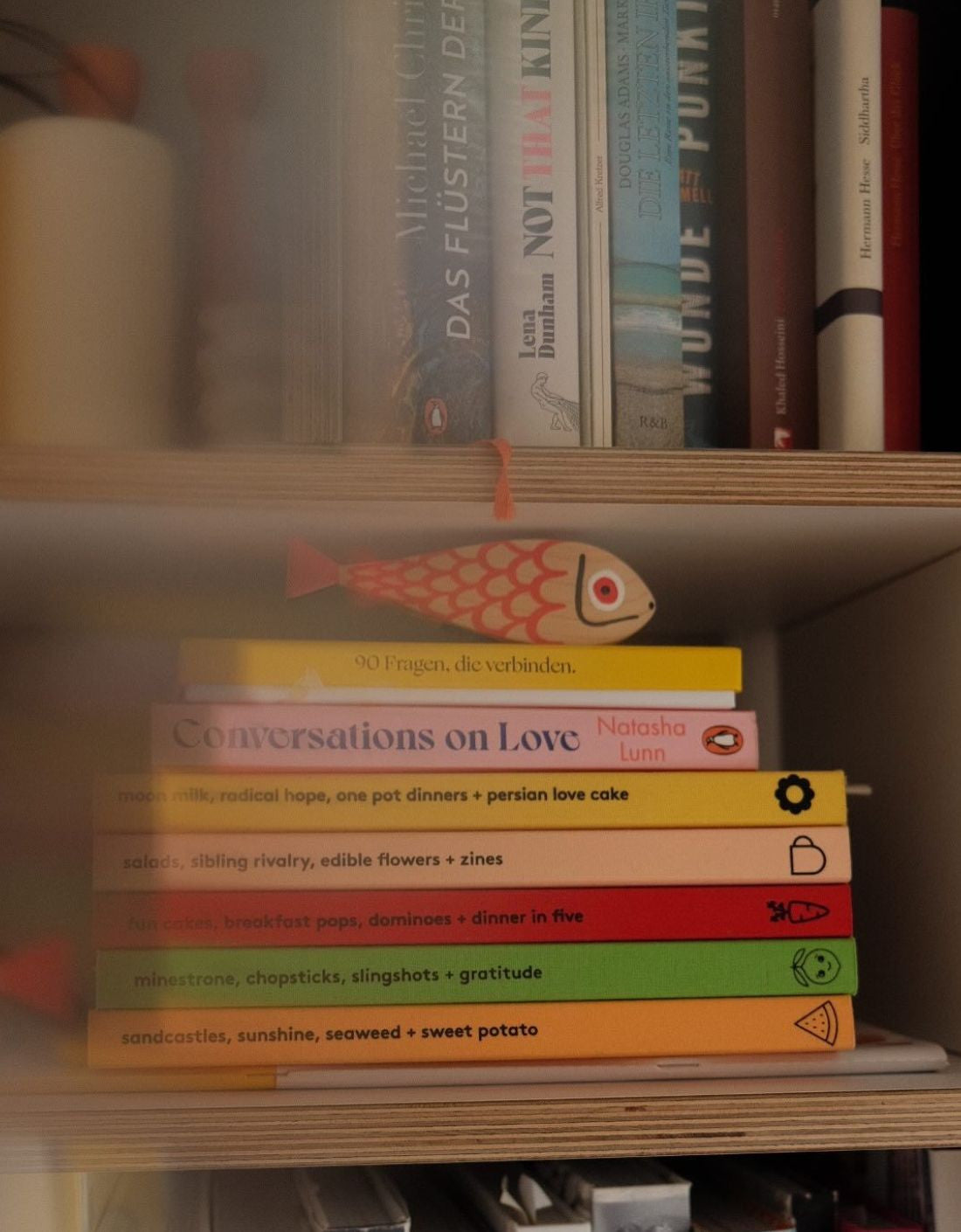 Wooden Dolls "Mother Fish & Child"