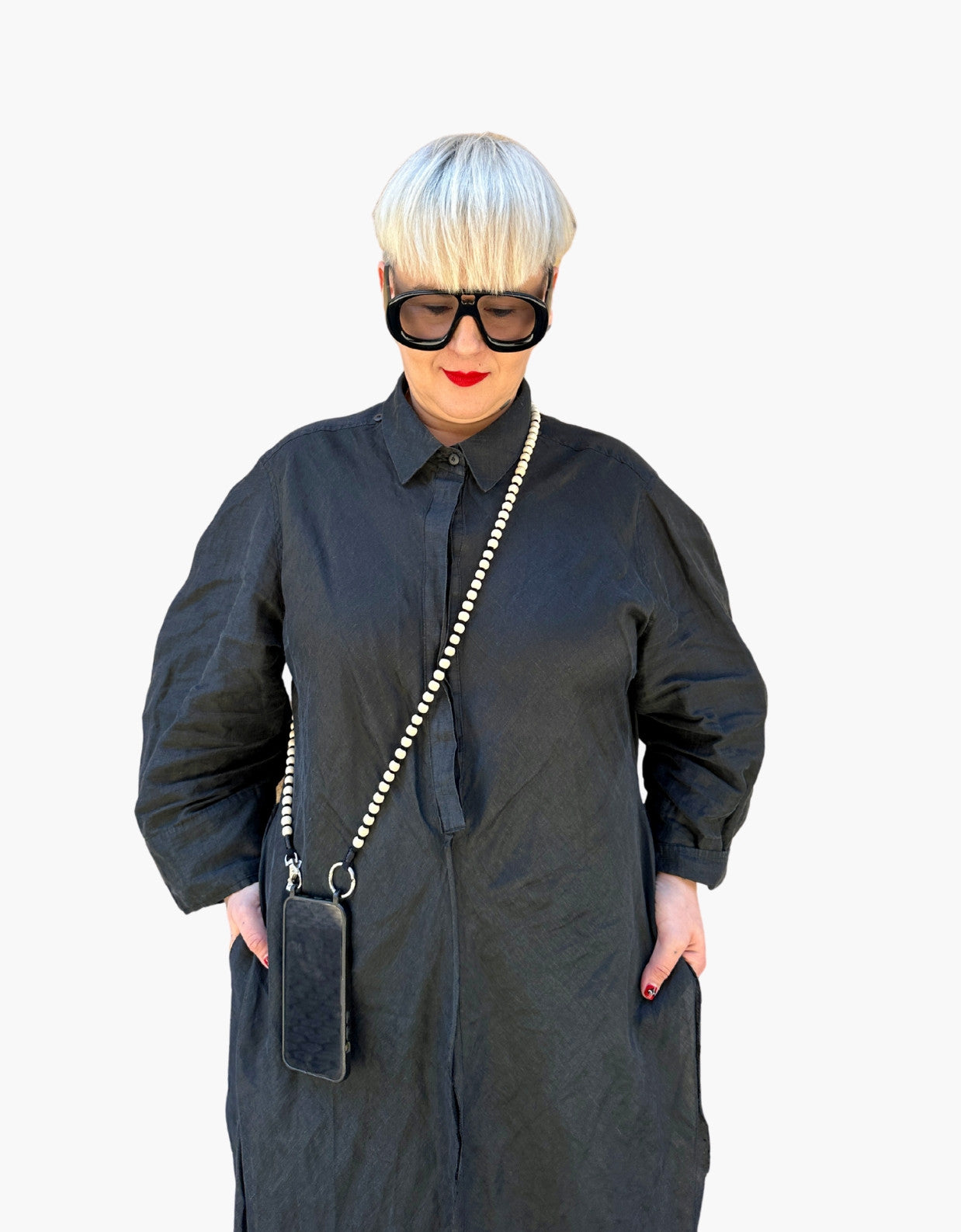 Lanière pour smartphone « Charito » à perles - 125 cm