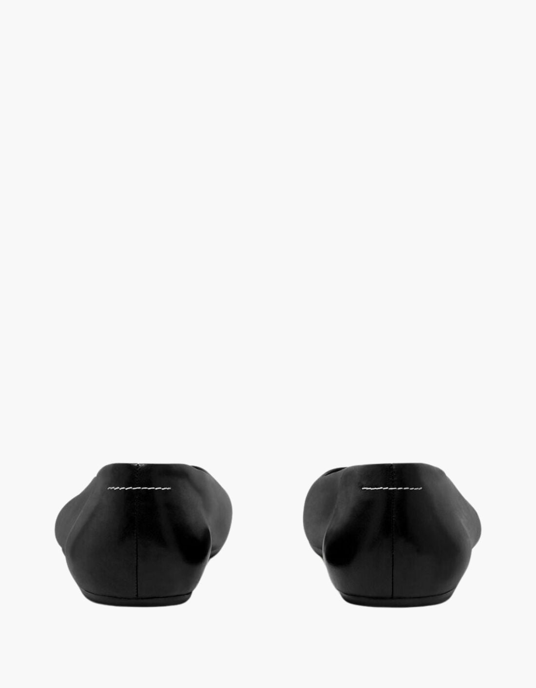 Stitch-out leather ballerinas - MM6