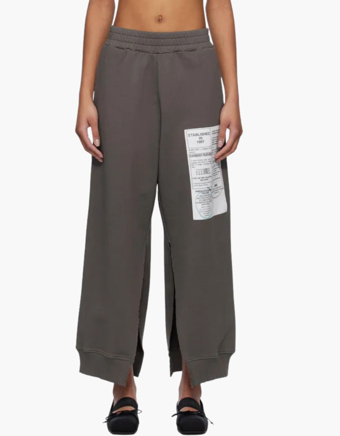 Pants with "MM6" patch