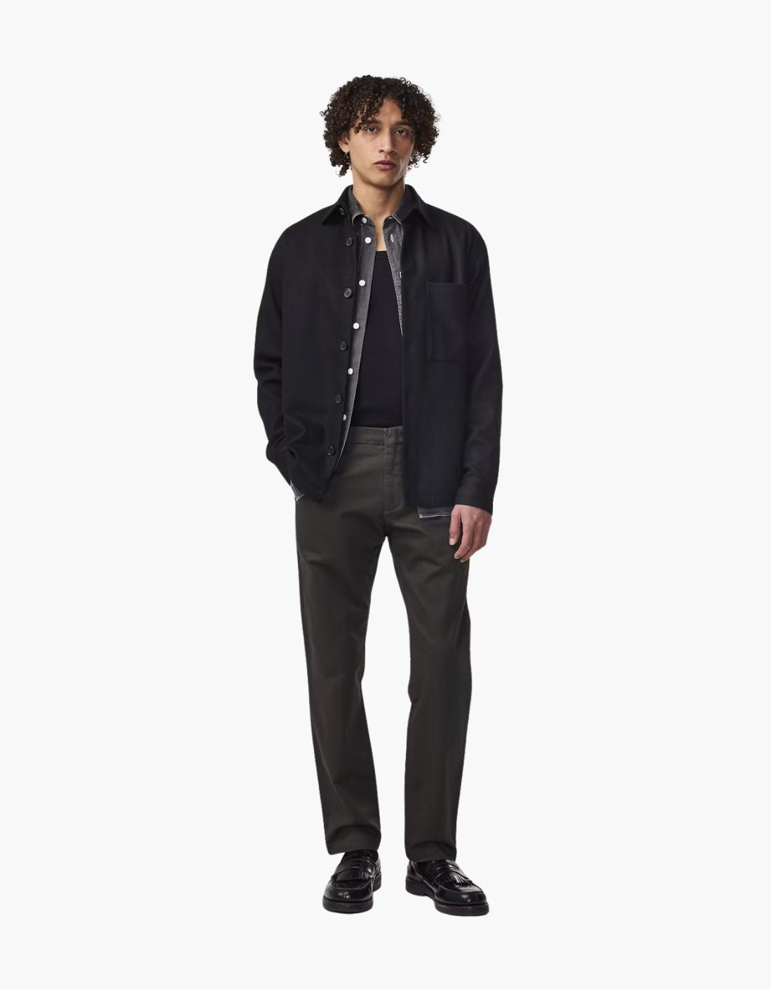 Sobrecamisa lana italiana "Freddy"