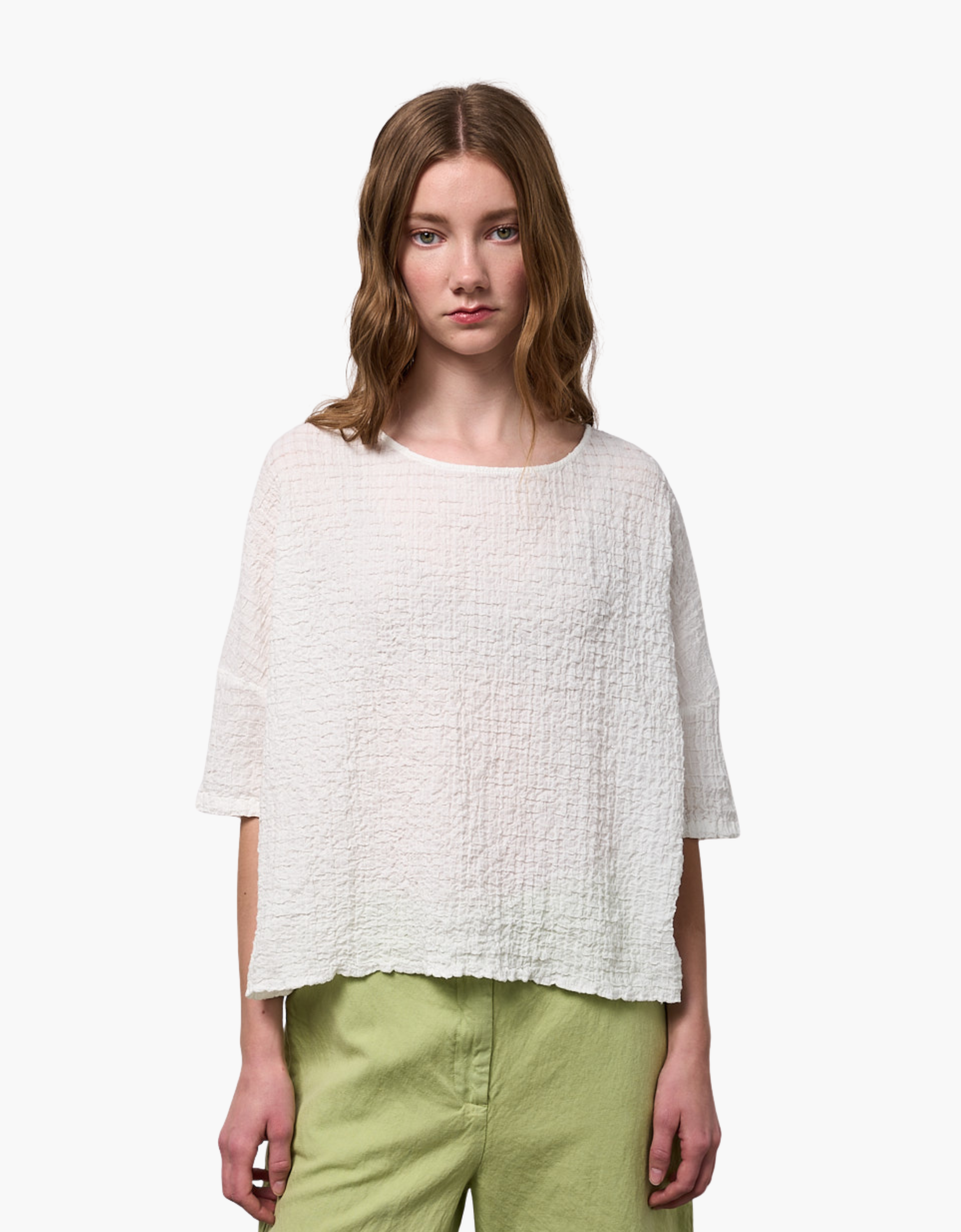 Blusa gofrada "Cairo Allume"