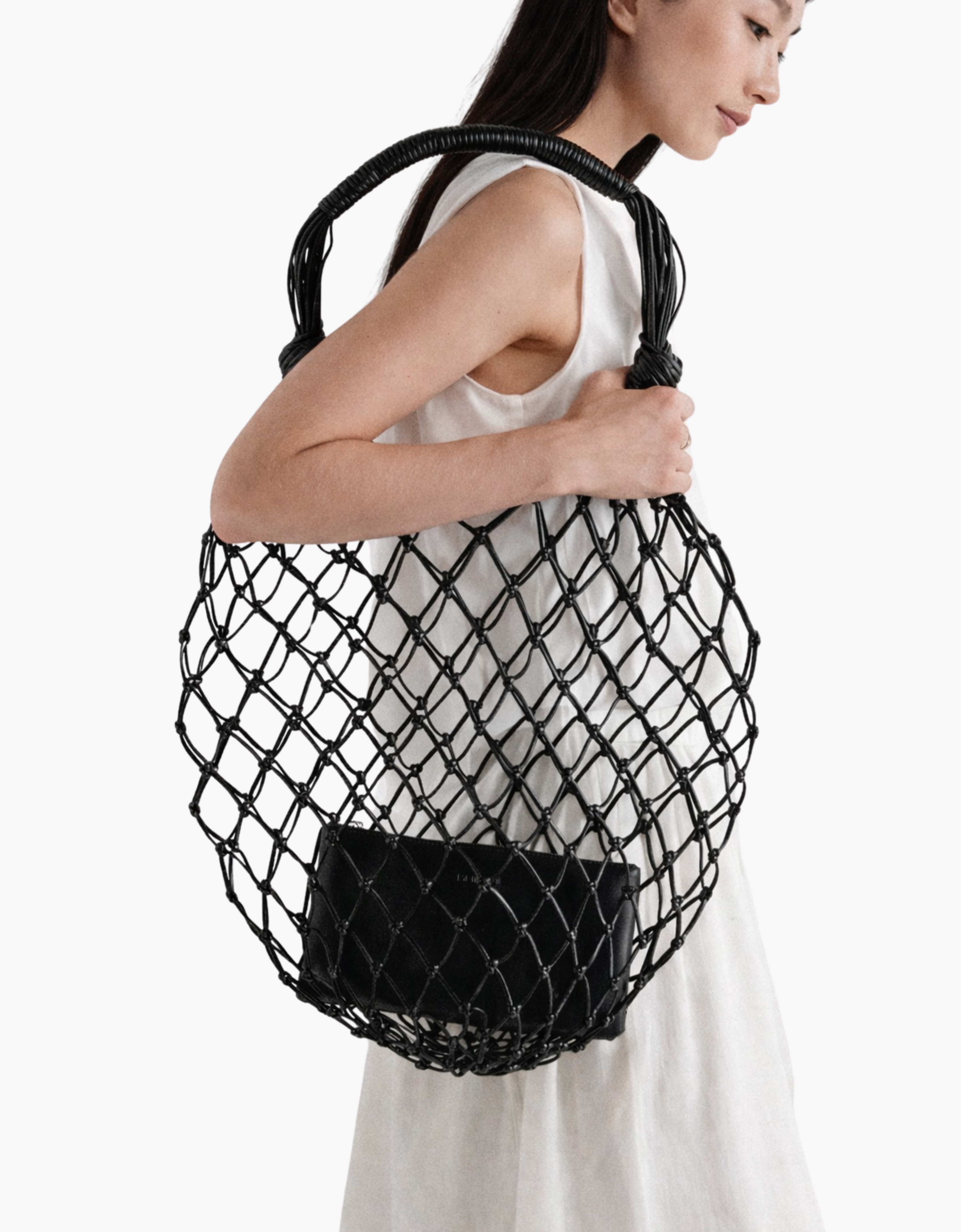Bolso de red con neceser