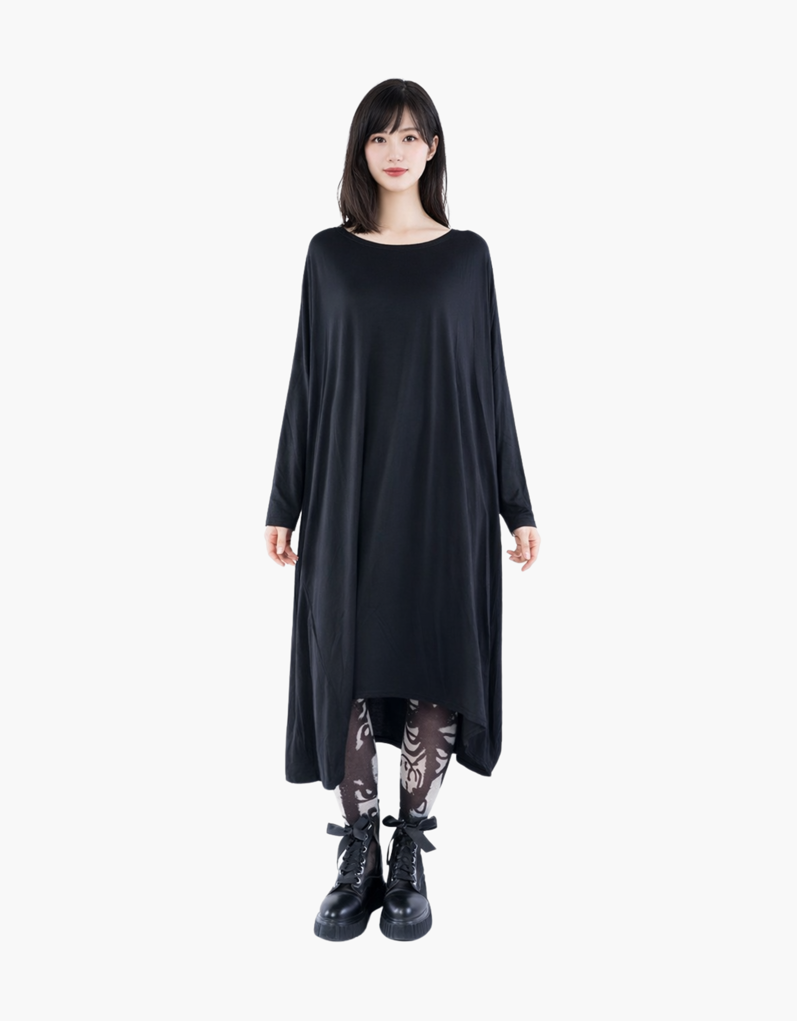 Túnica oversize en jersey fluido