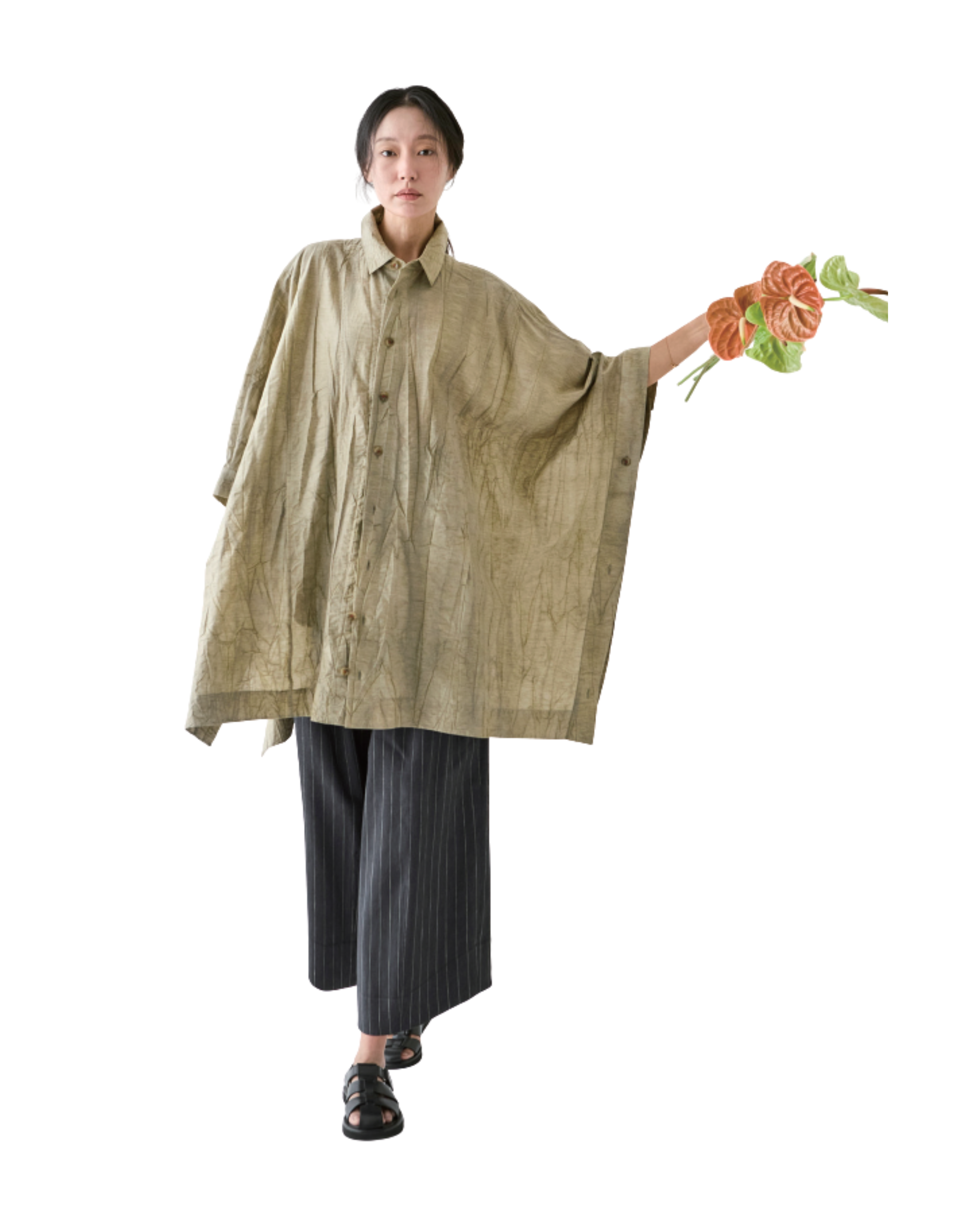 Camisa oversize textura "Ara"