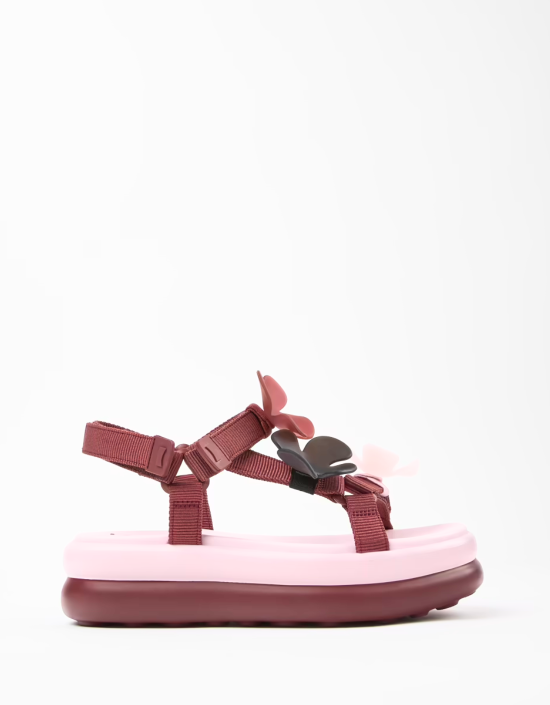 Sandalias flores burdeos "Twins" - CAMPER