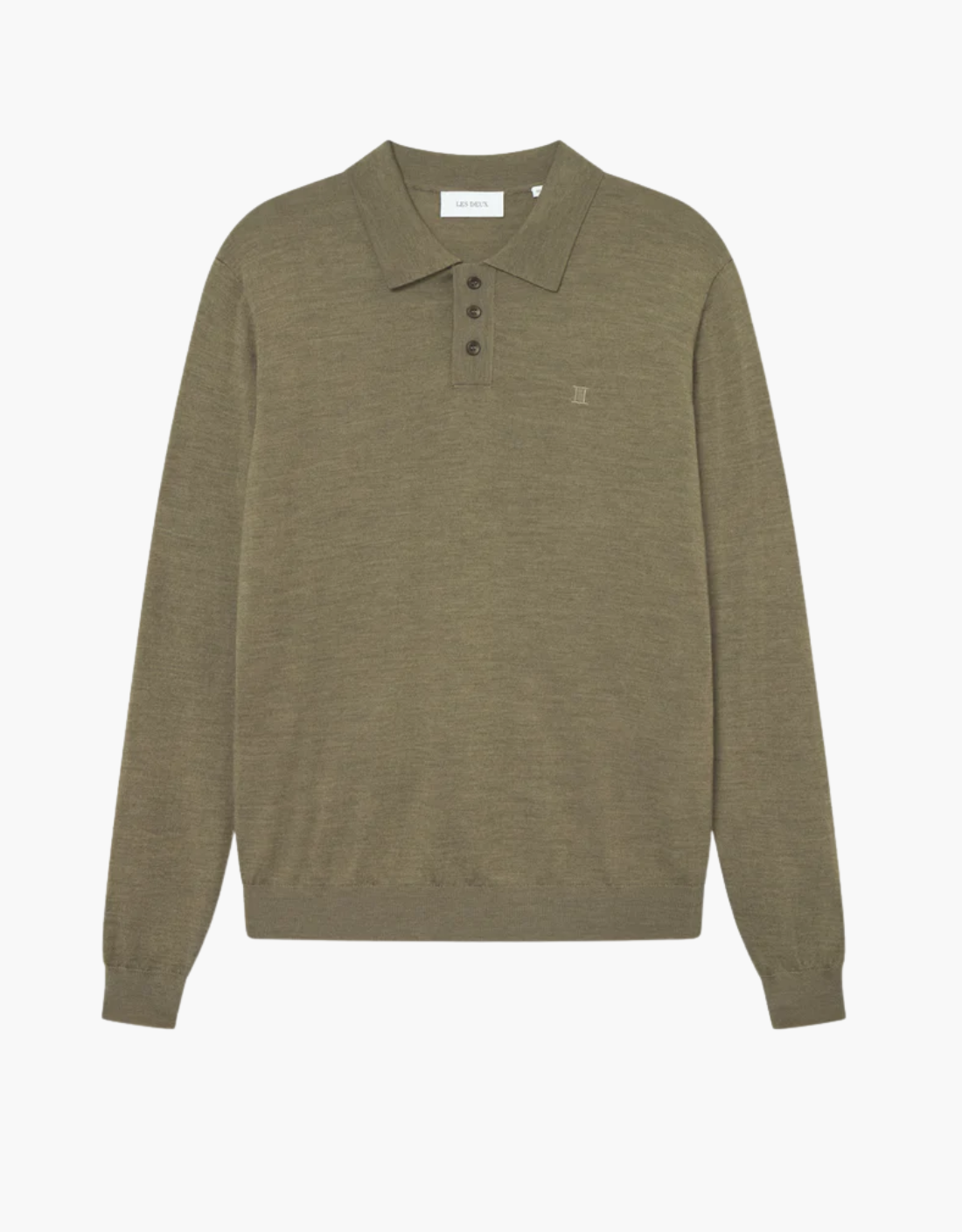 Polo à manches longues « Greyson » vert