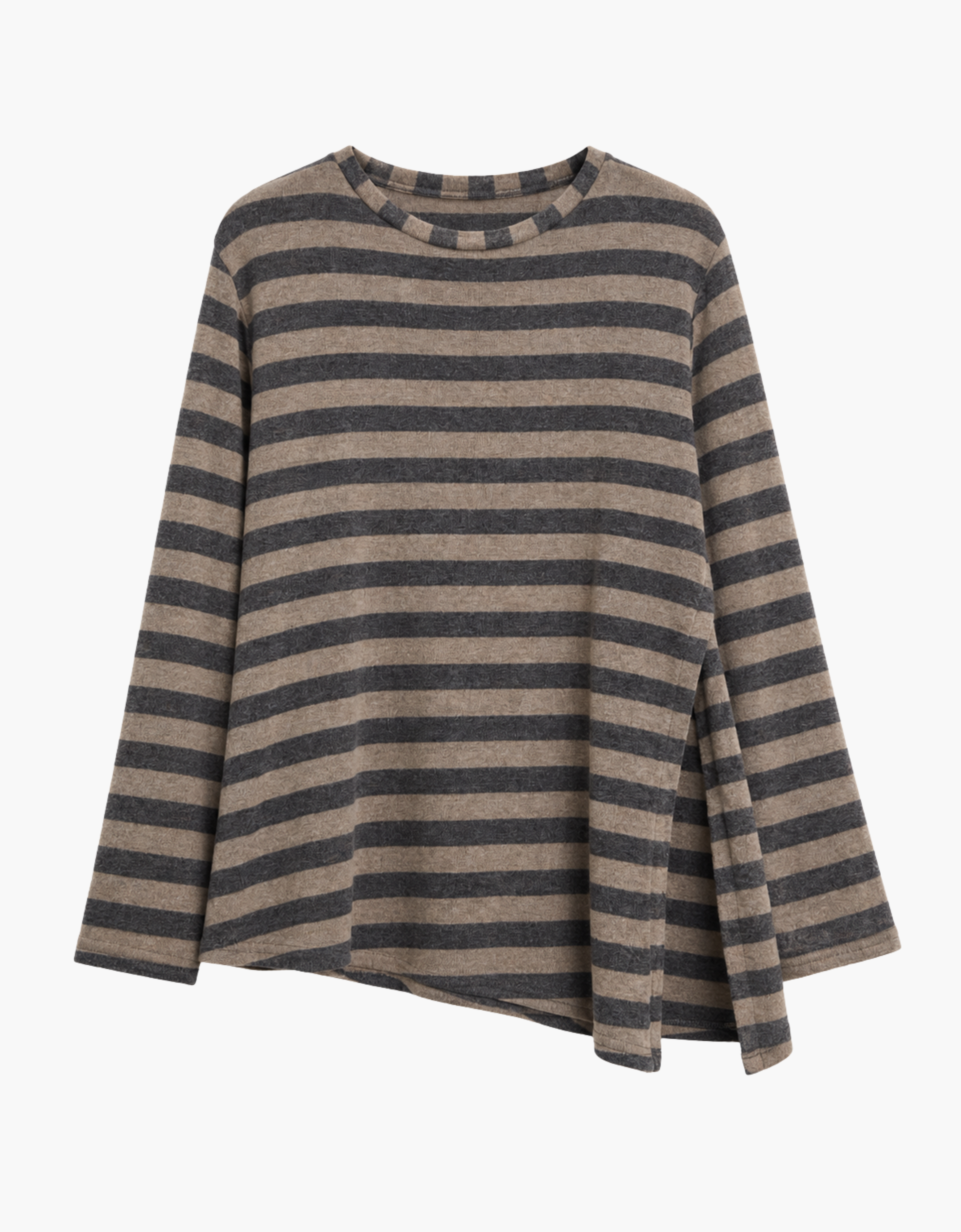 Jersey abertura lateral "Stripe Argilla" - T017ST