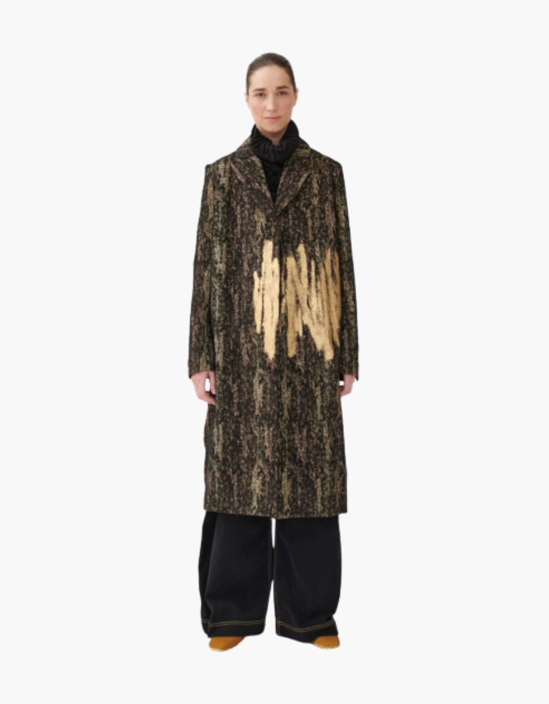 Abrigo clásico jacquard pintado a mano "Glori1"