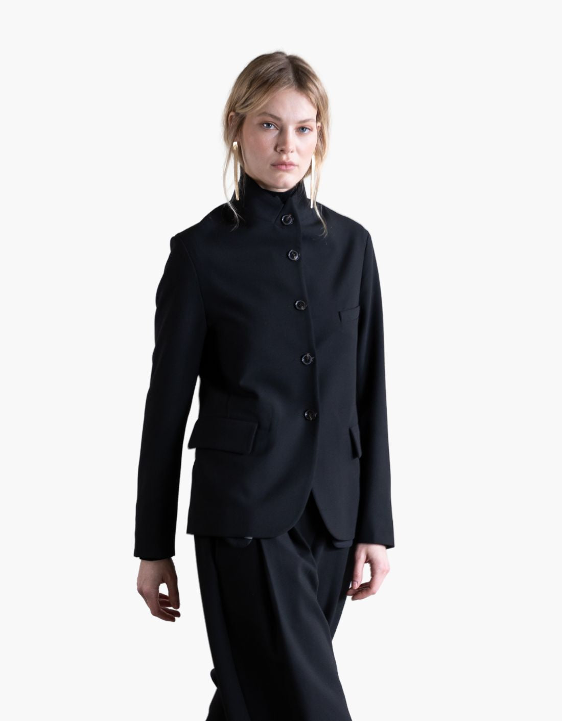 Blazer botones cuello mao