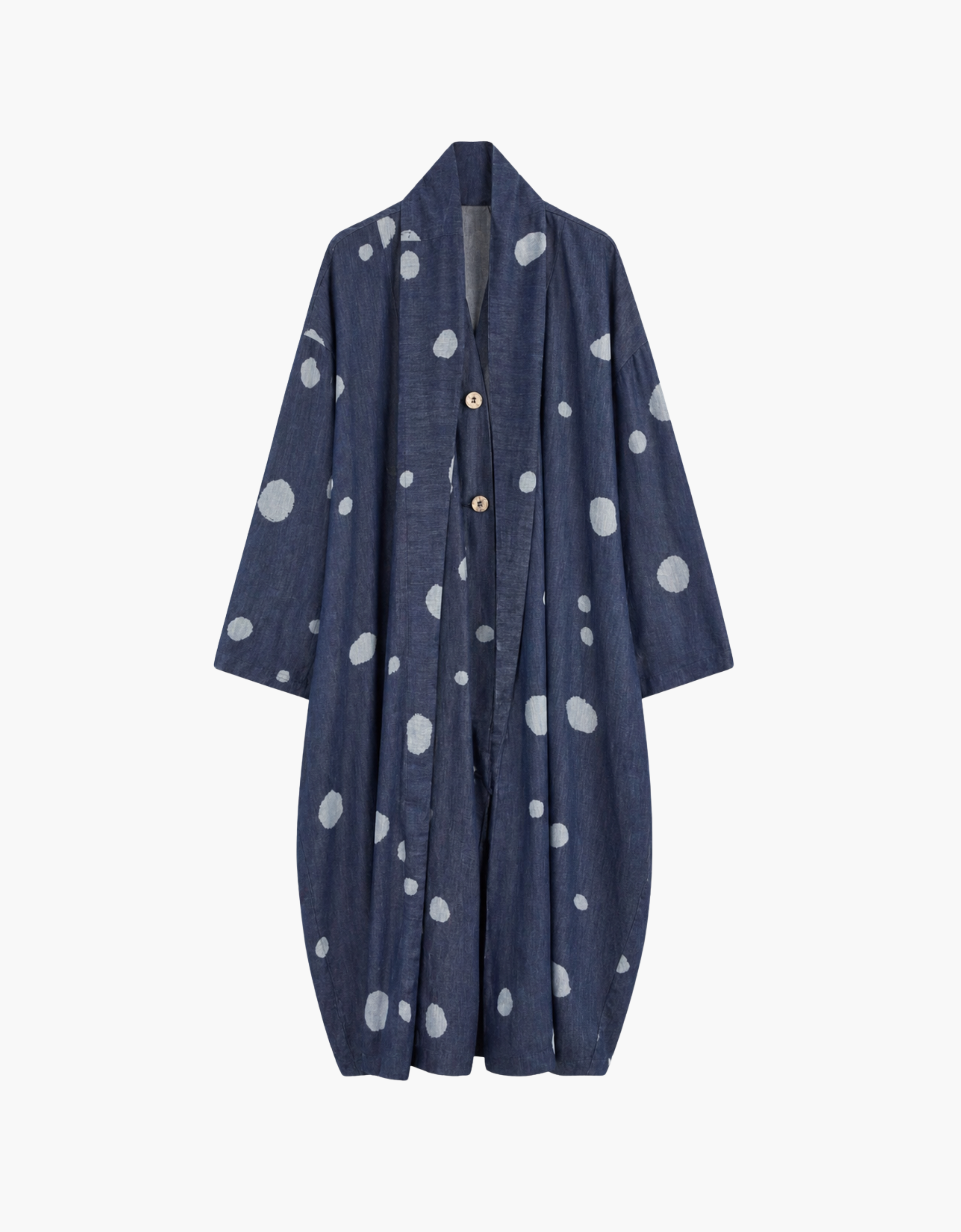 Chaqueta larga lunares