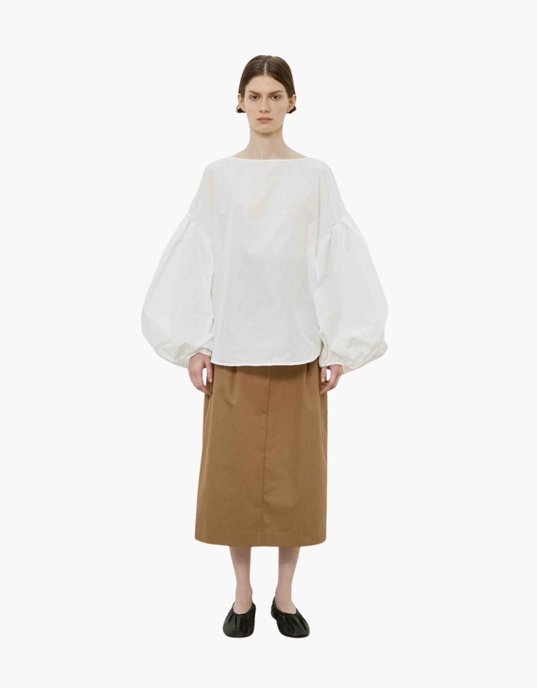 Blusa taffeta abullonado "Goccia"