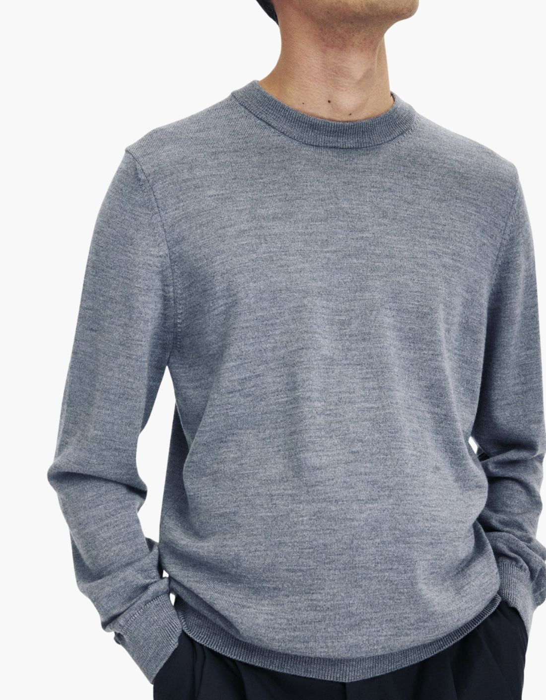 Jersey merino "CREWNECK"