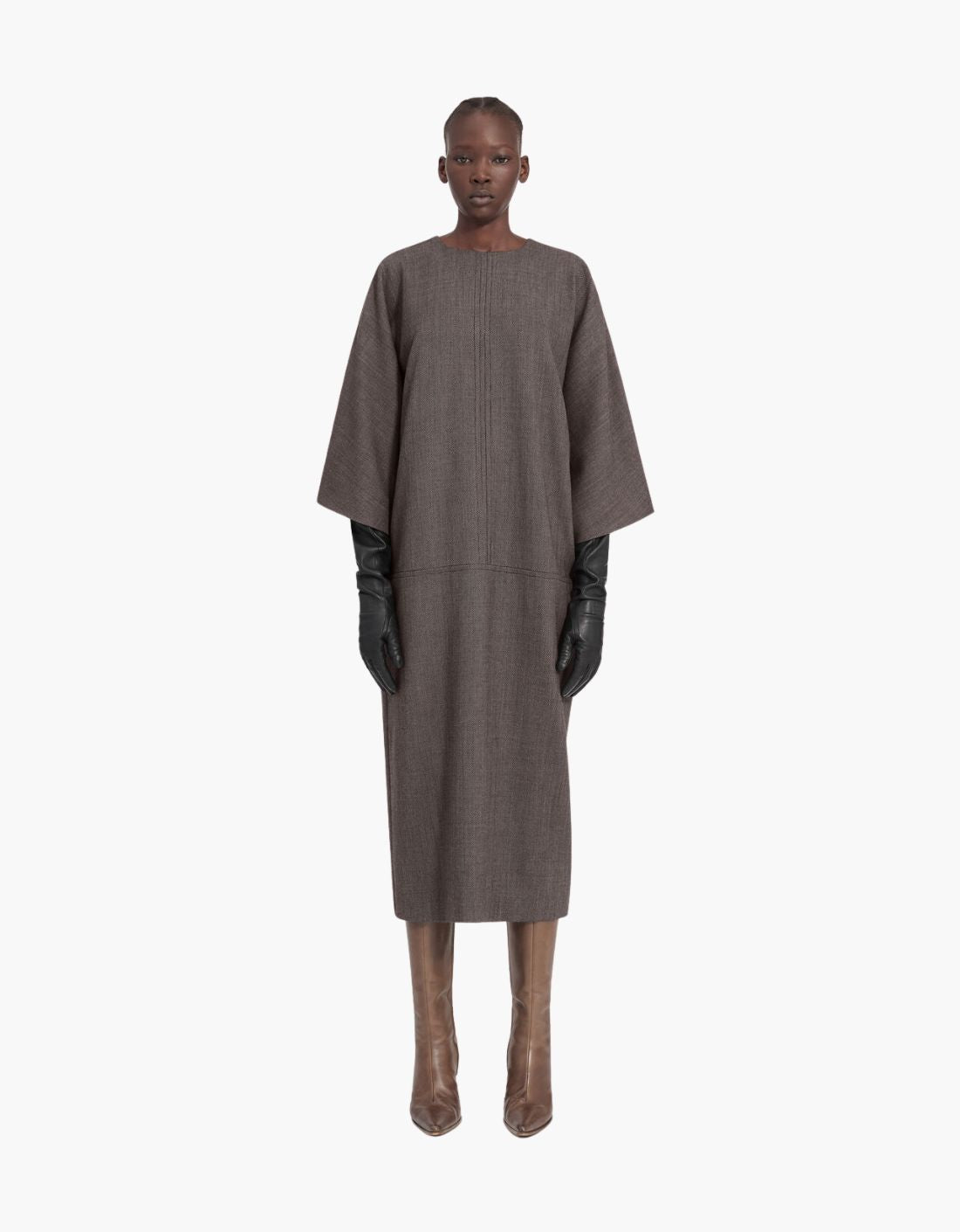 Vestido midi de tweed "Minimal" - MM6