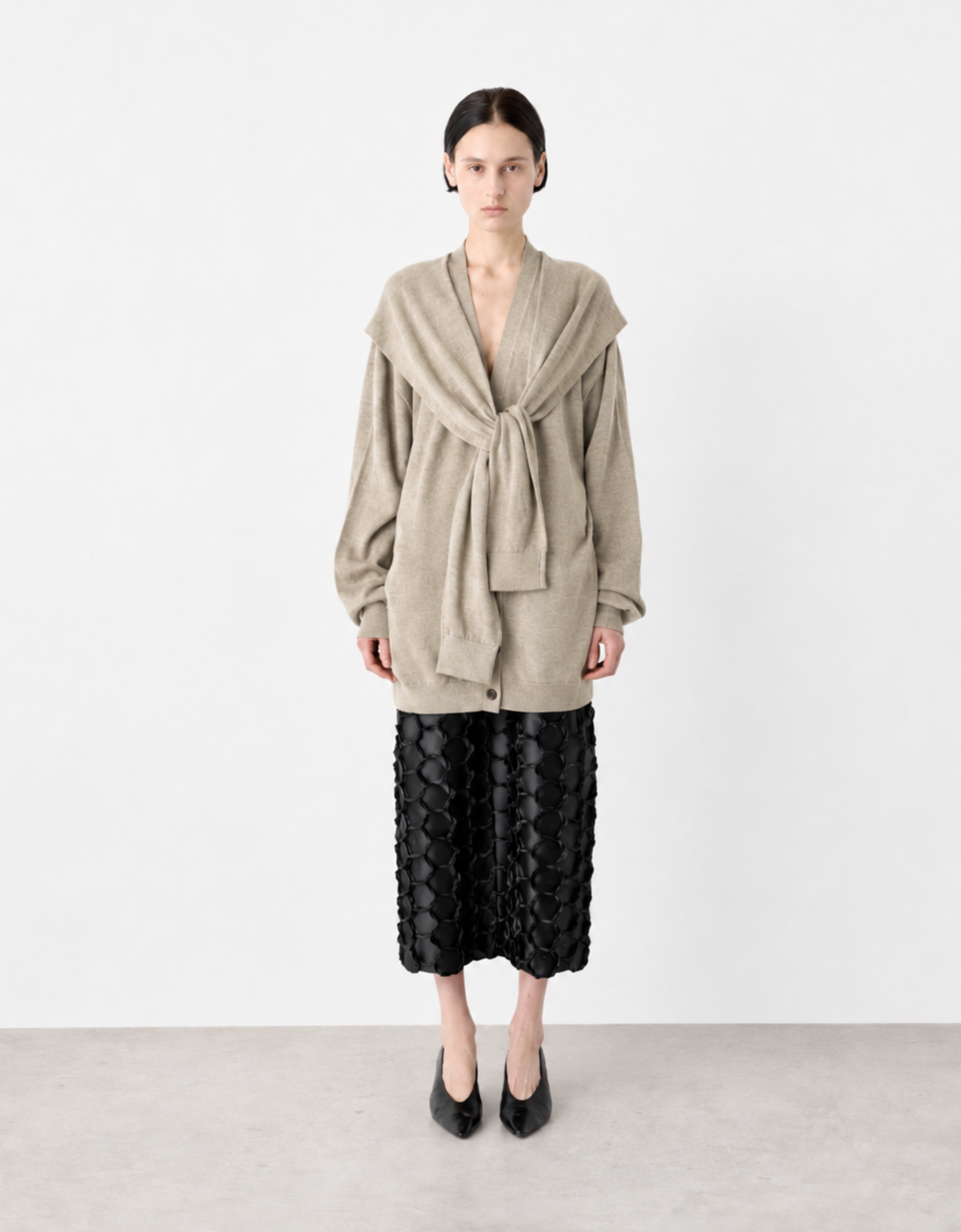 Cardigan con mangas "Piedra"