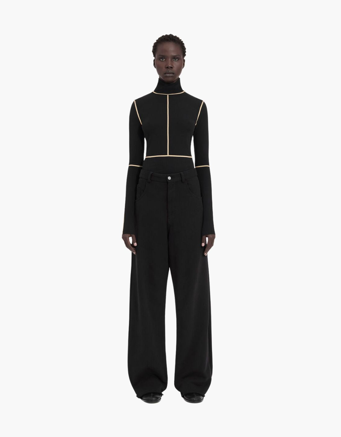 Pantalón de algodón chándal "Fake Denim" - MM6