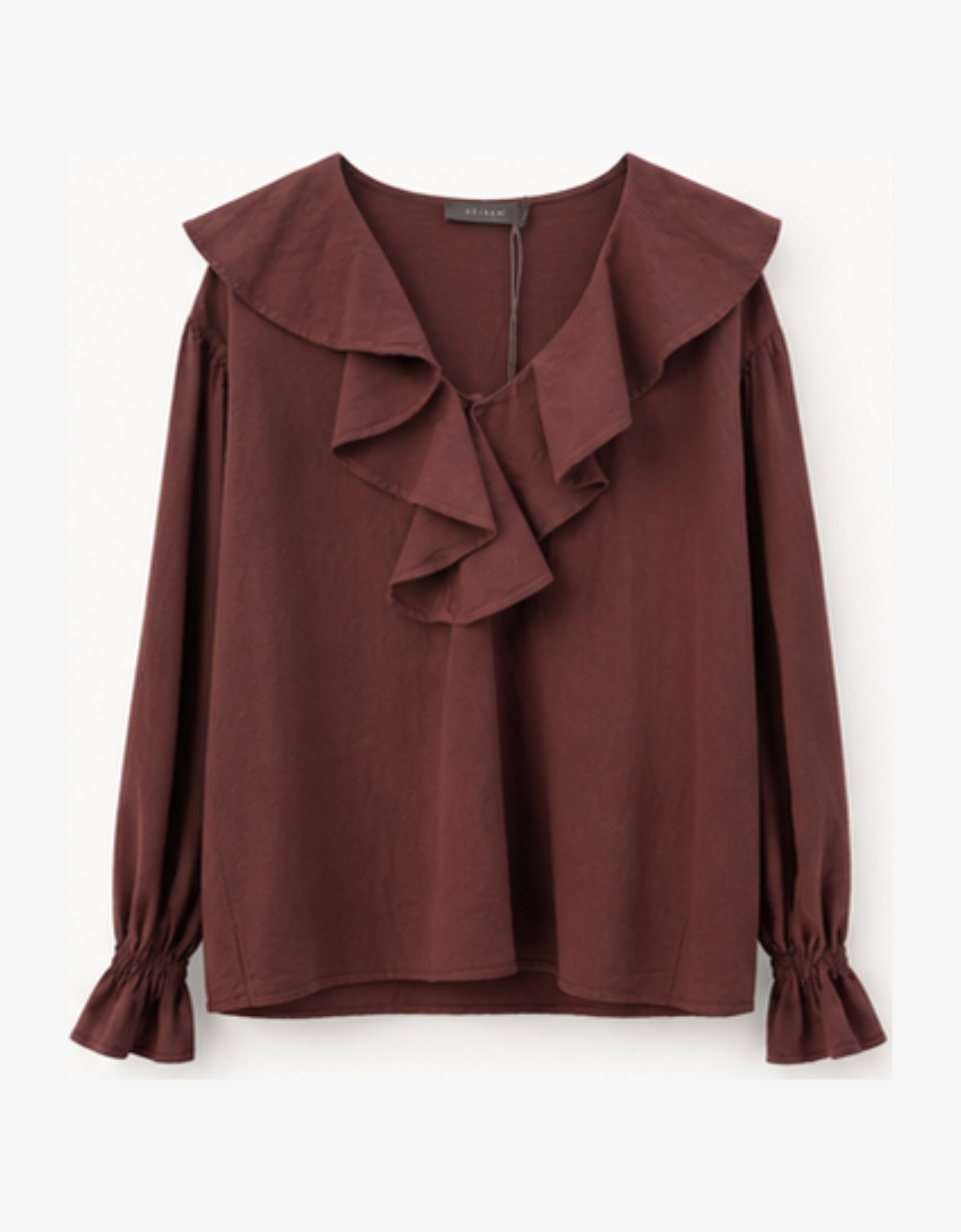 Blusa algodón volante "Winter cotton fig"