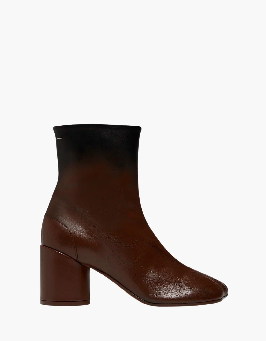 Botin marron craquelado "Anatomic" - MM6