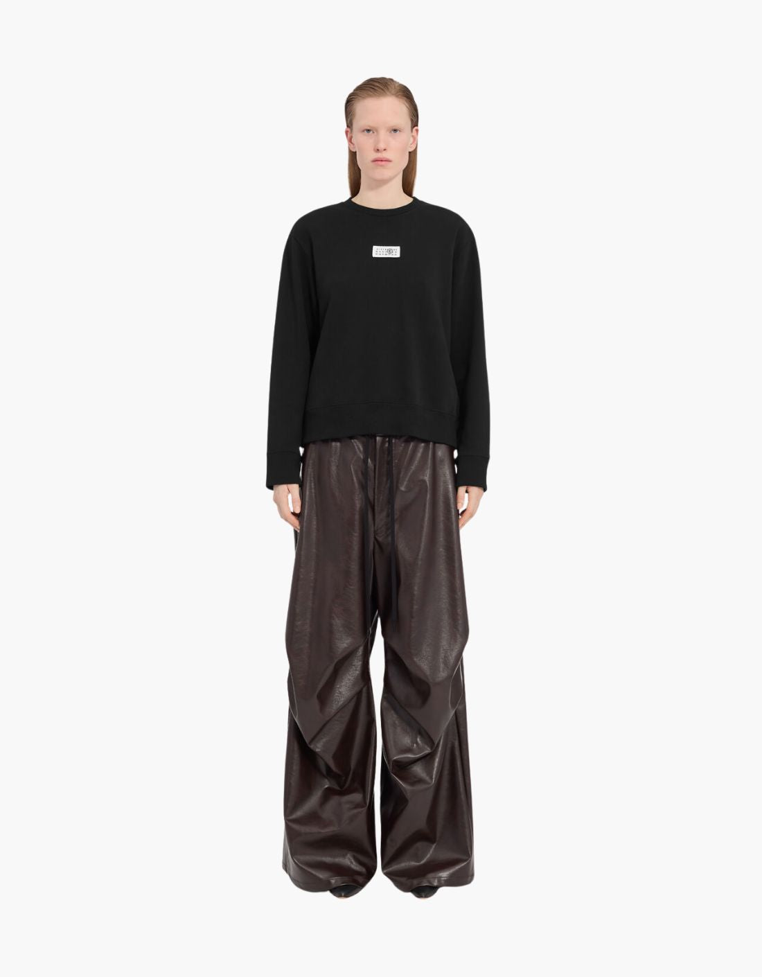 Relaxed fit cotton sweatshirt "Relaxed" - MM6