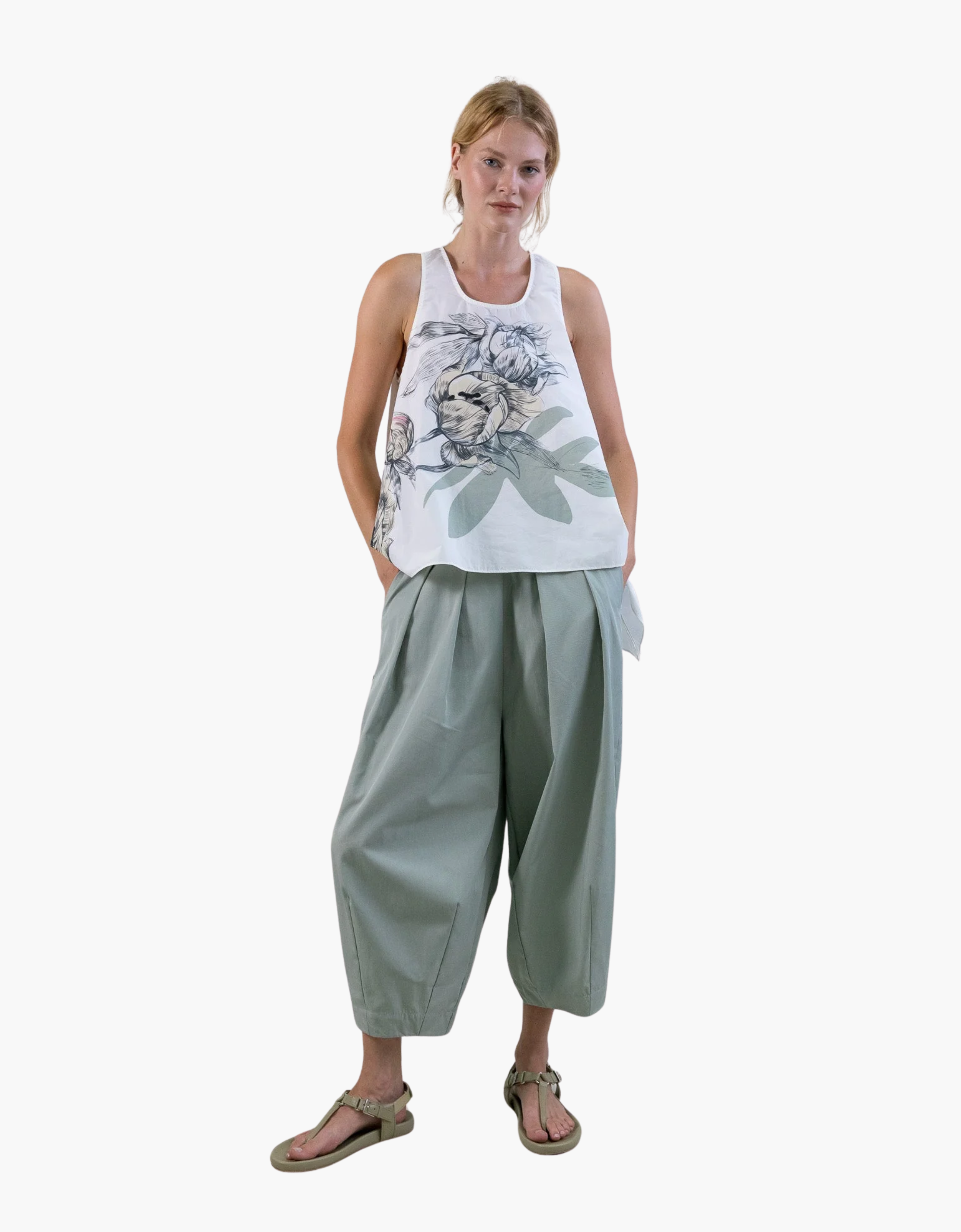 Pantalón balloon goma