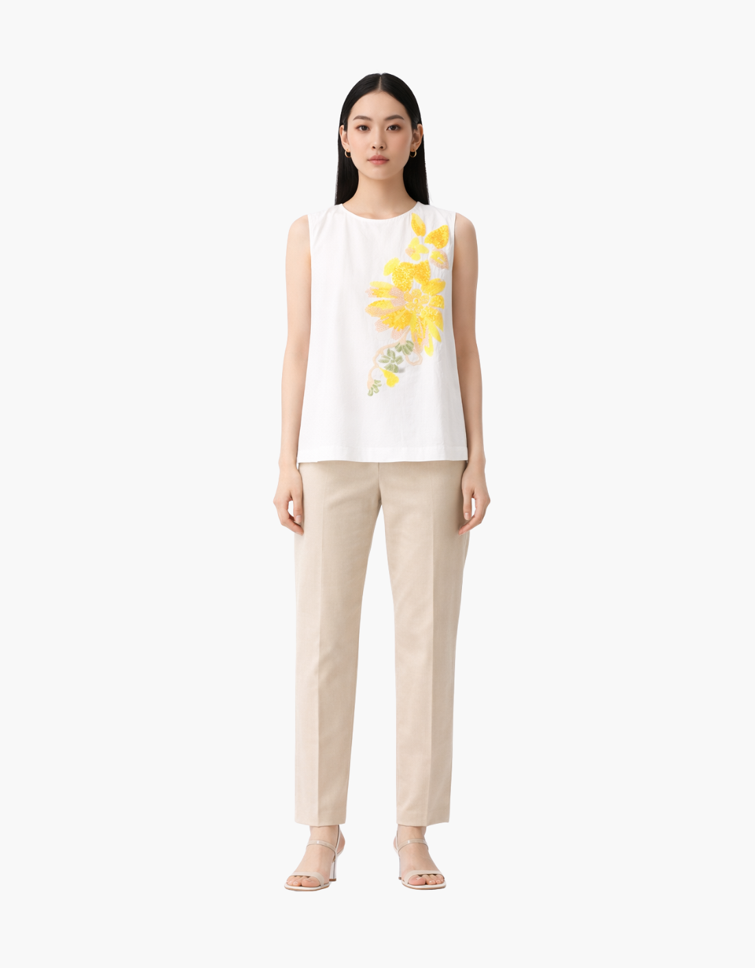 Blusa flores amarillas