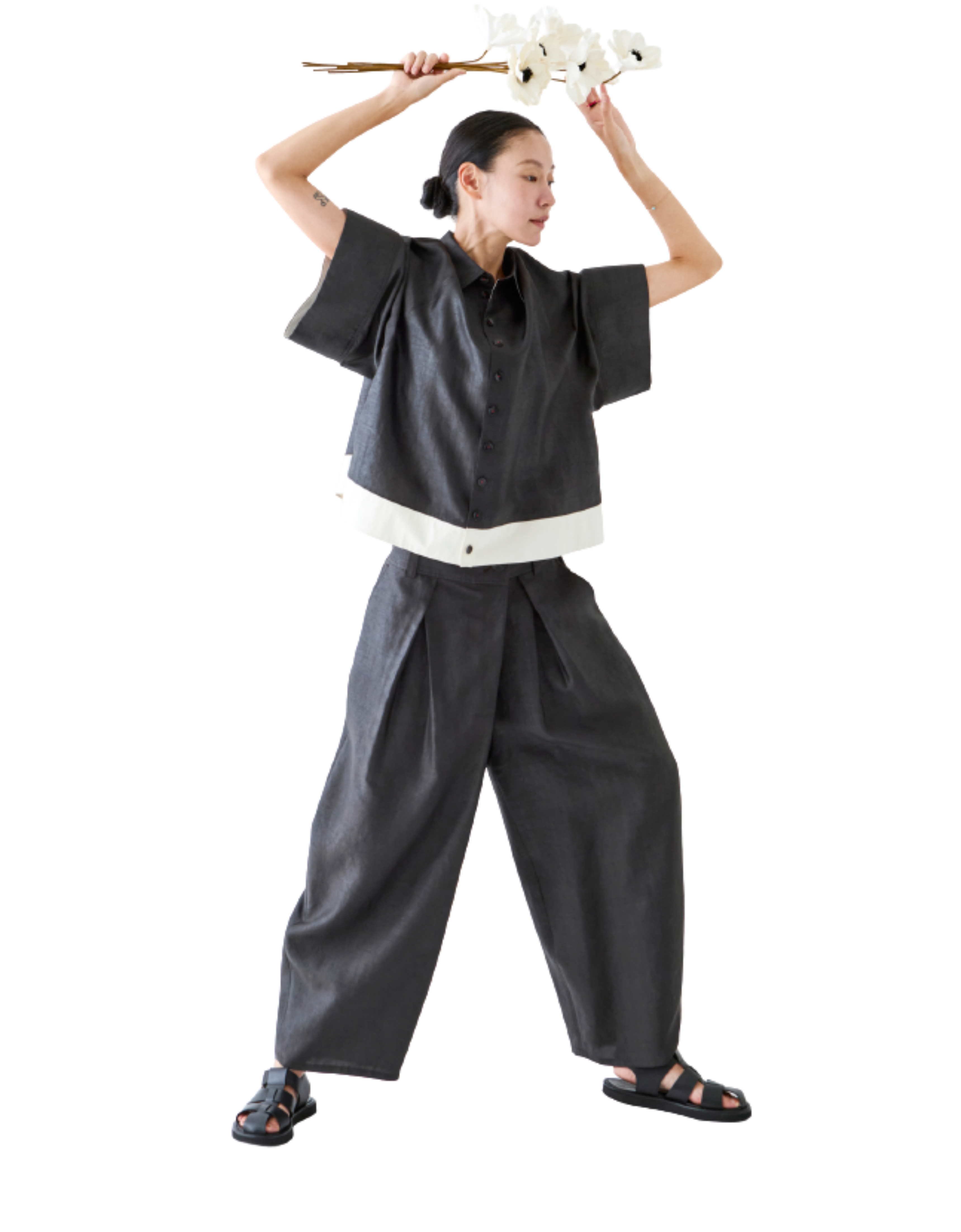 Pantalon seda "Nari"