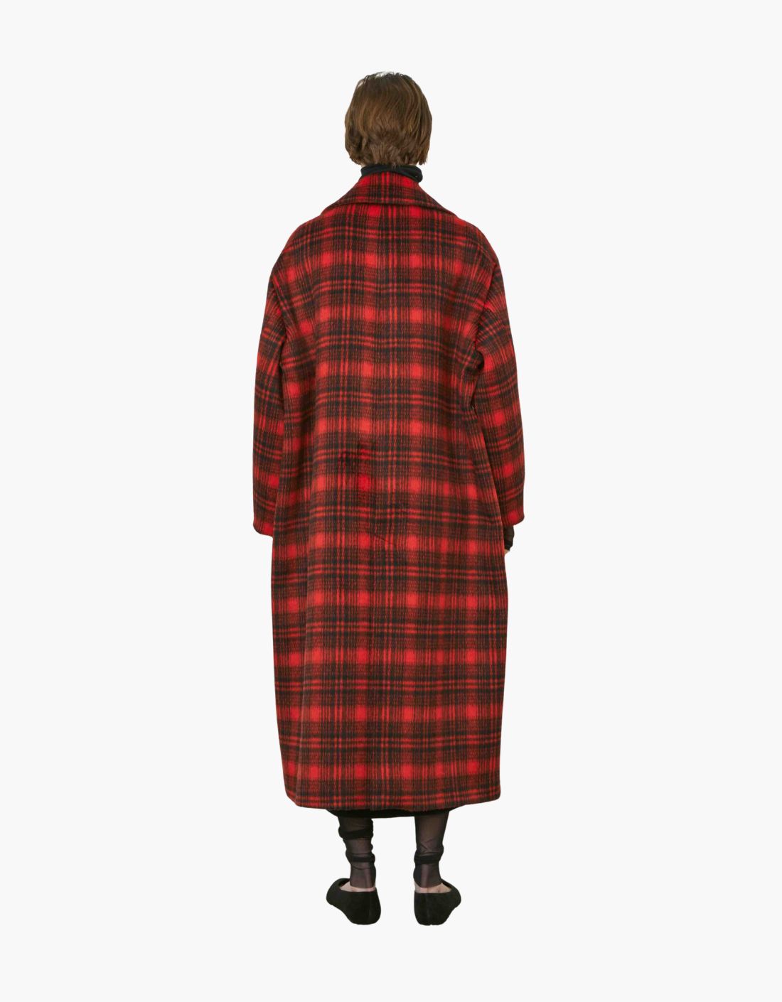 Abrigo tartán "Check red"