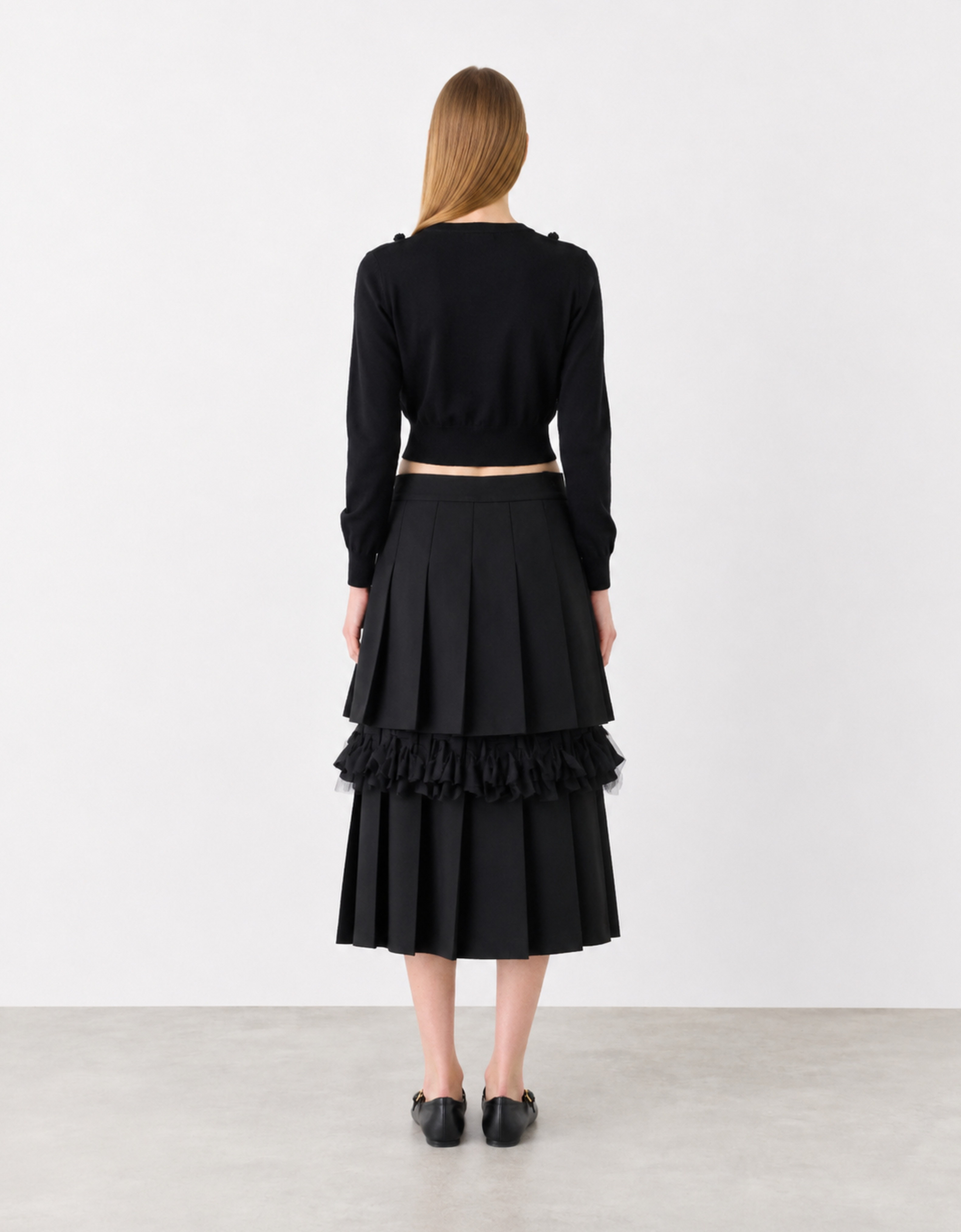 Falda con tablas midi