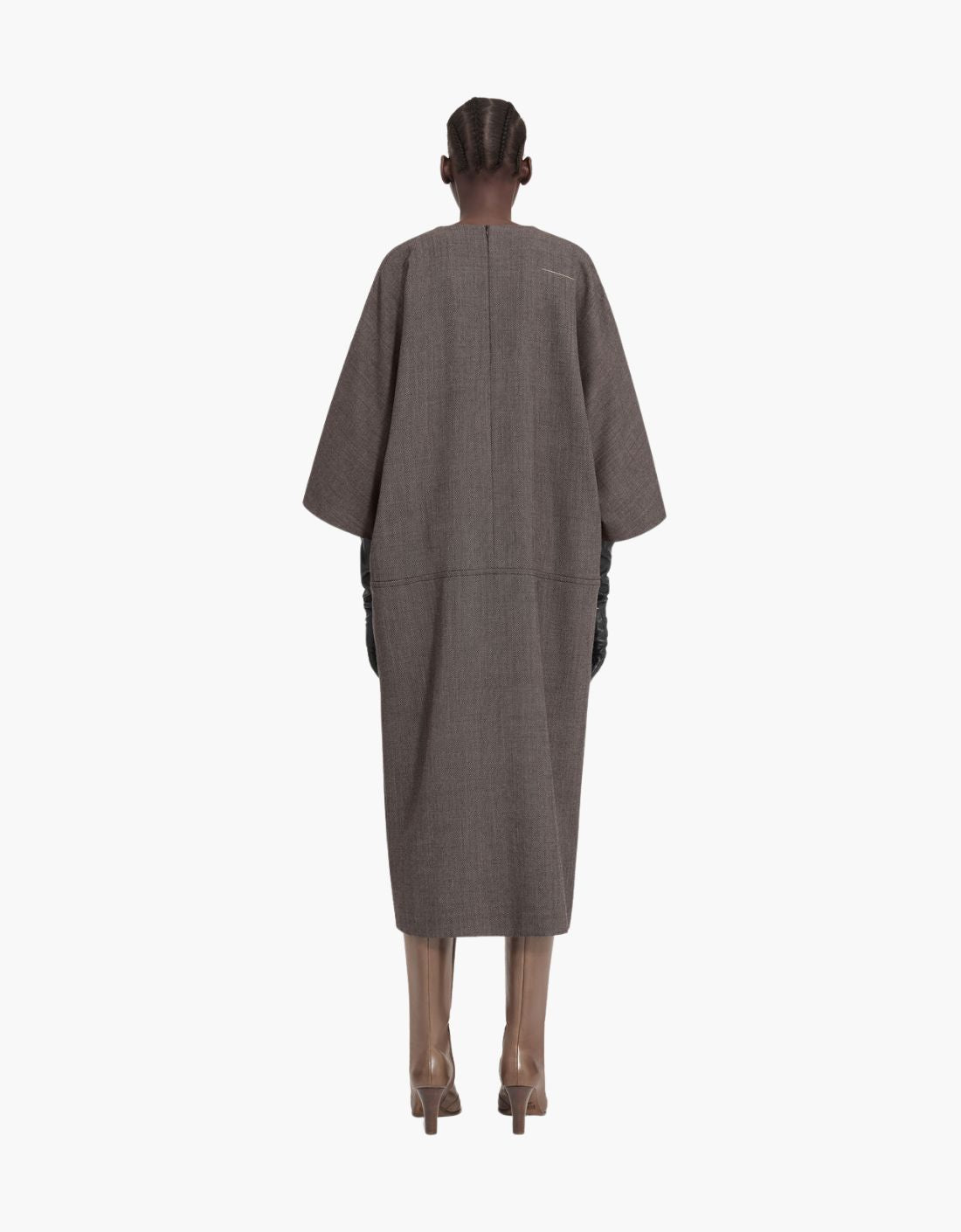 Vestido midi de tweed "Minimal" - MM6