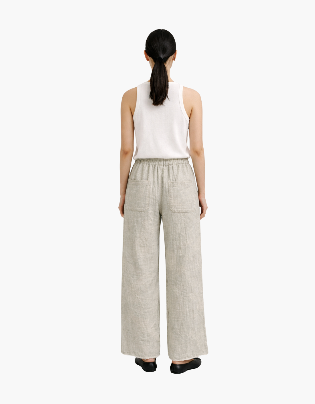 Pantalón texturizado crudo "Strutturato"