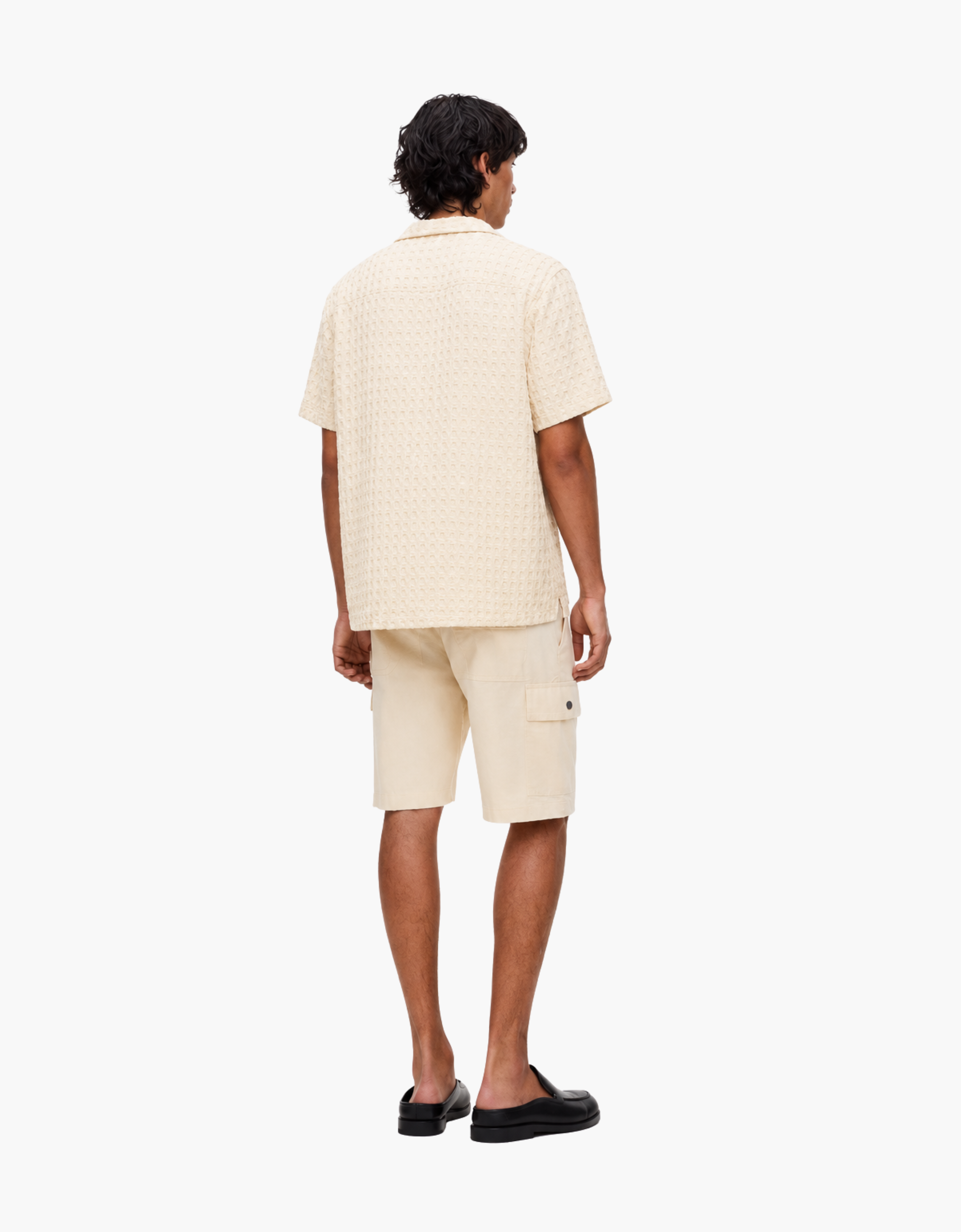 Chemise « gaufre » - Bleue