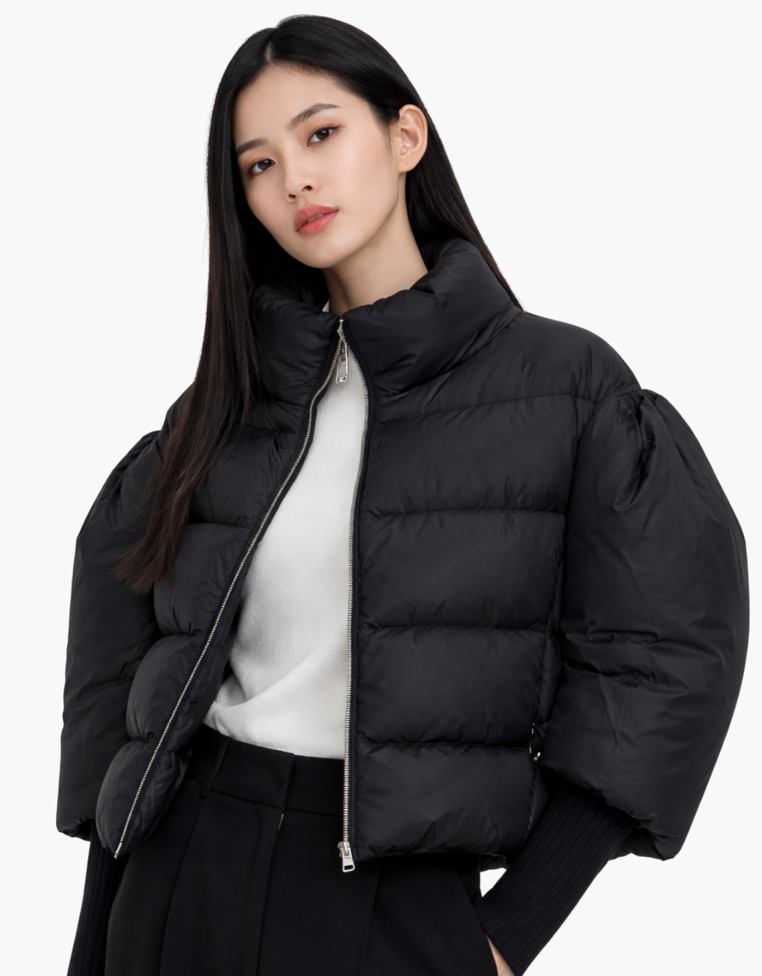 Chaqueta - Puffer Manga Abullonada